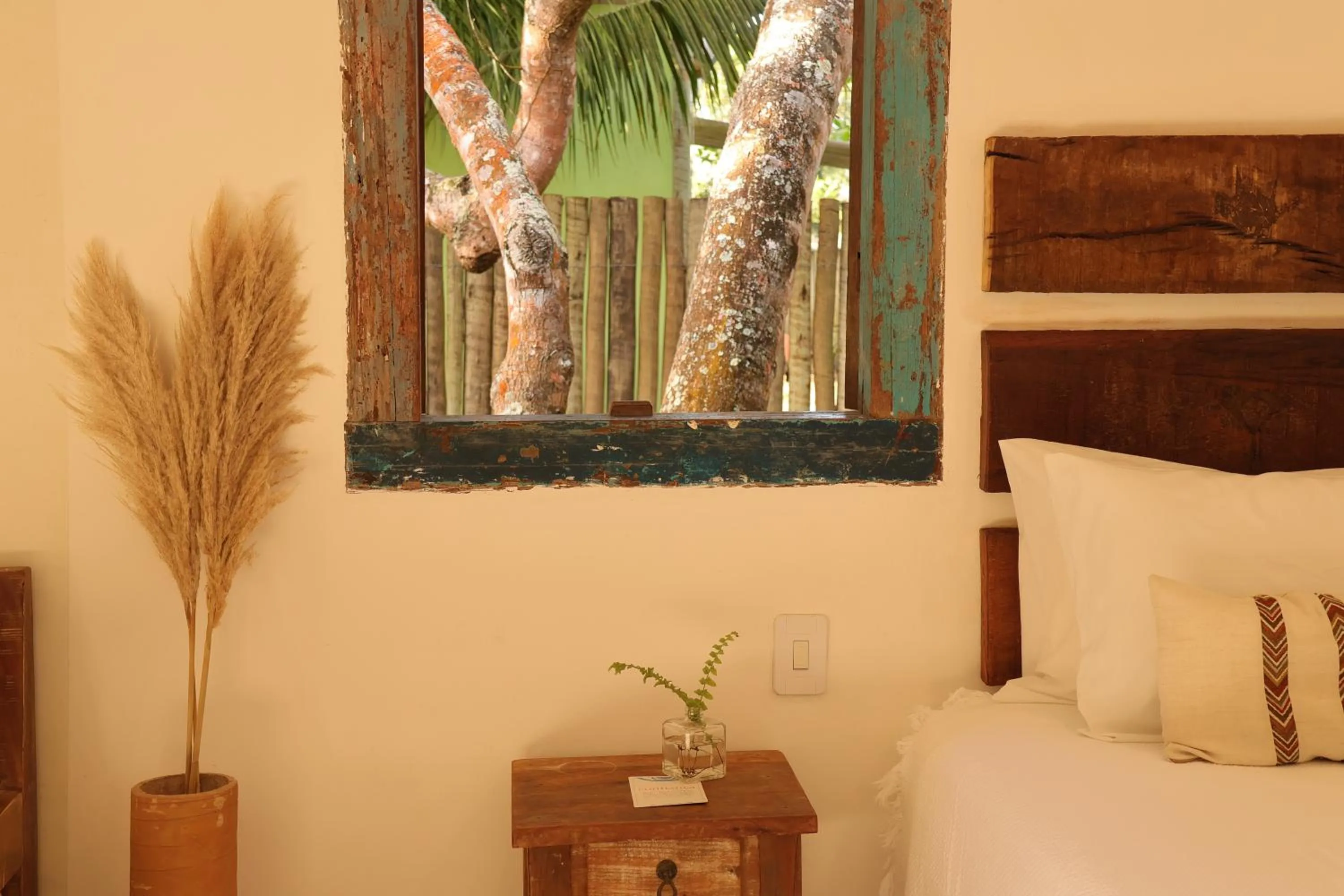 Bed in Villa Prana Trancoso - Vista mar