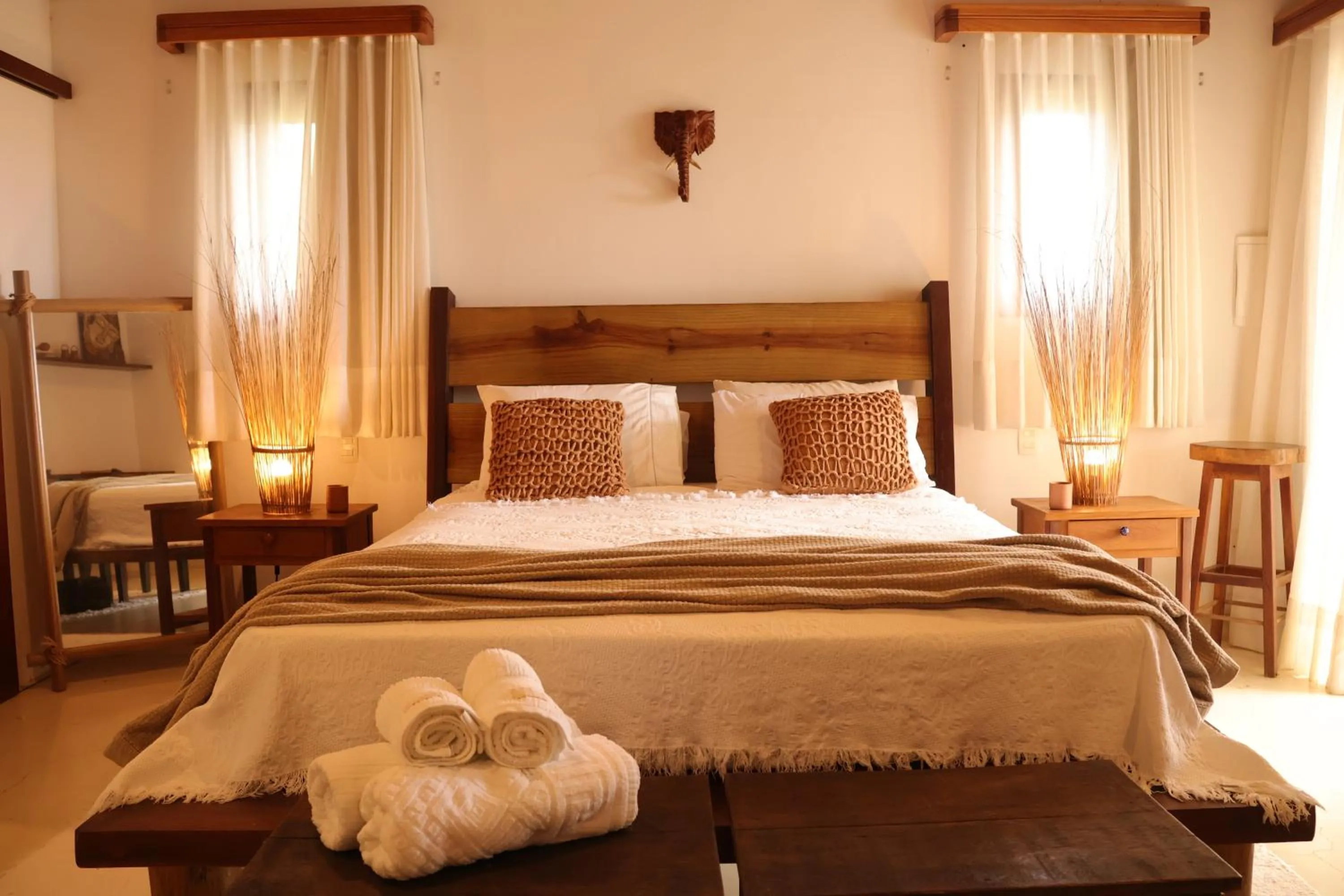 Bed in Villa Prana Trancoso - Vista mar