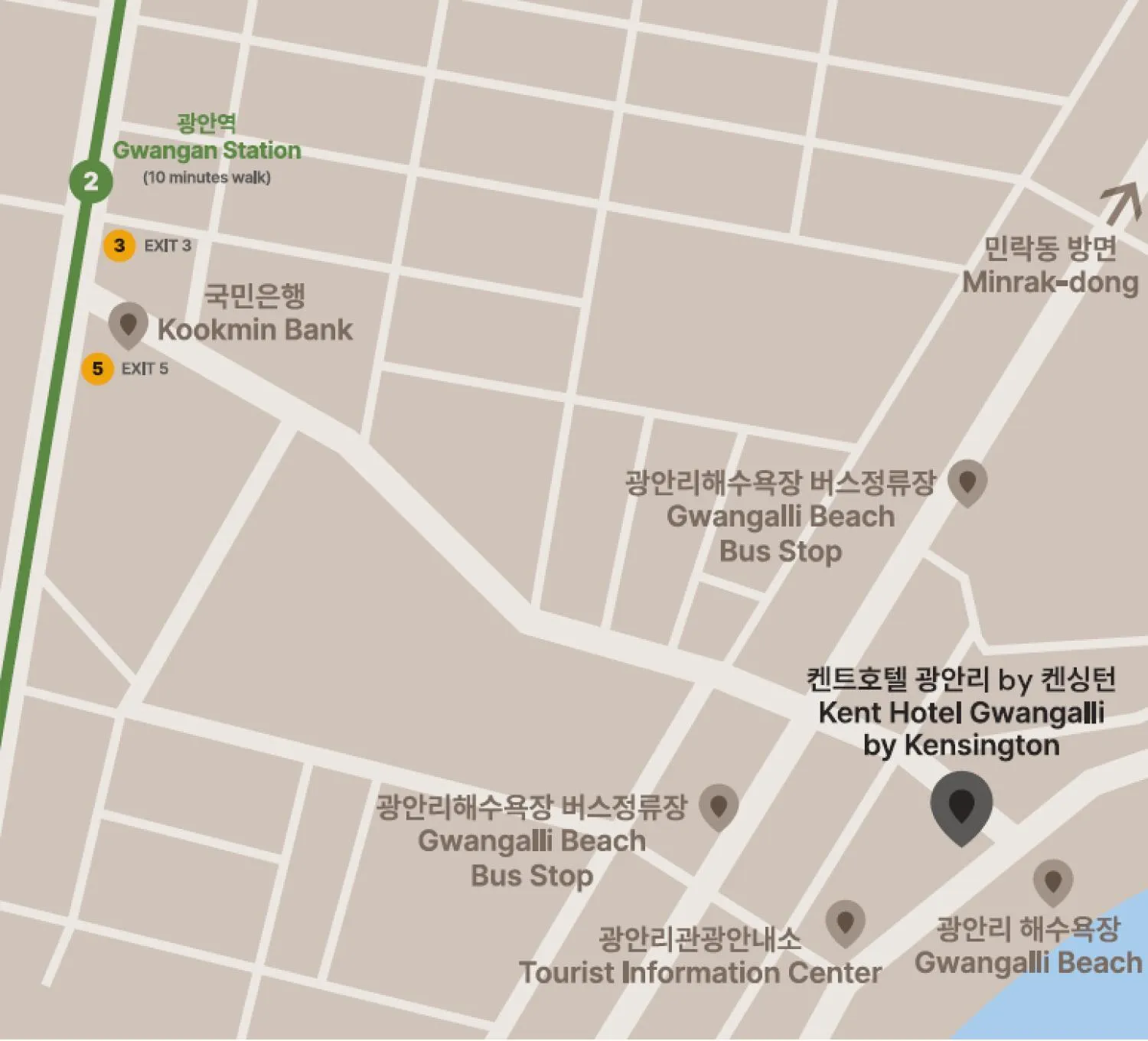 Neighbourhood in Kent Hotel Gwangalli by Kensington