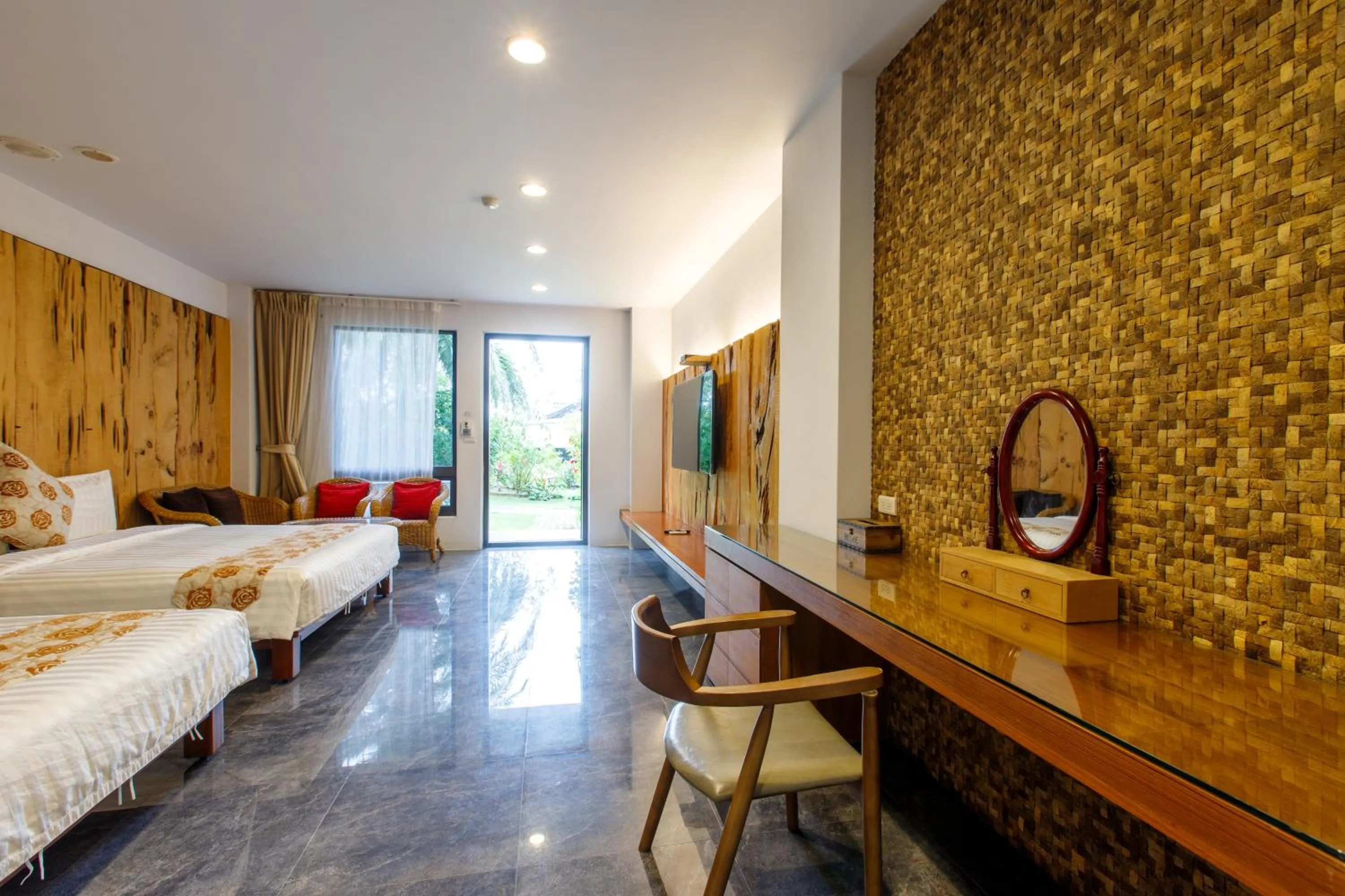 Bed in Oceanic Pearl Resort