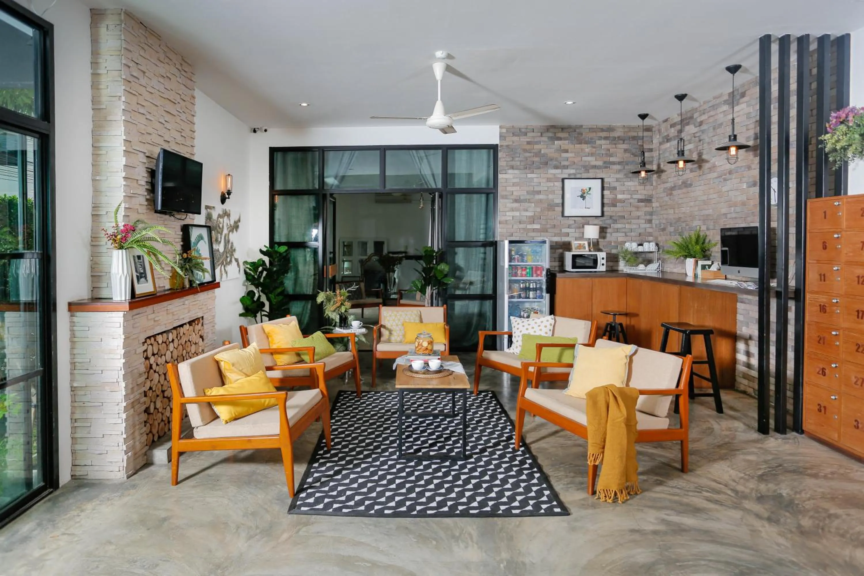 Lobby or reception in The Corner Lodge