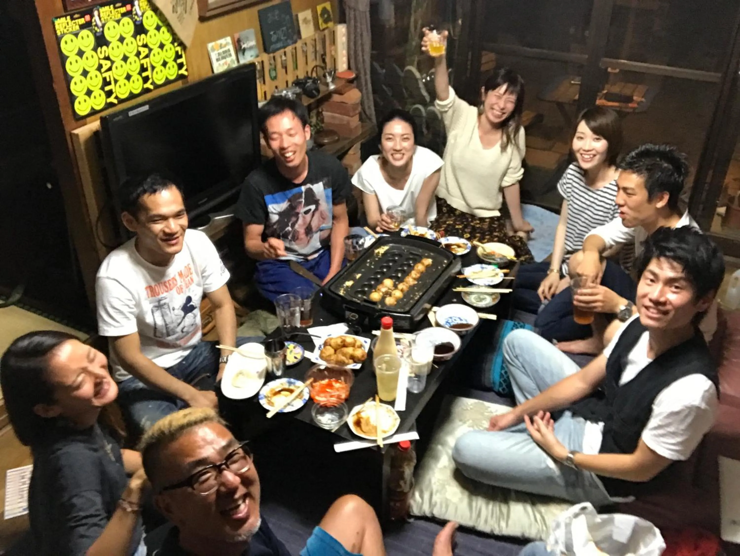 group of guests in Norishicoauto Guesthouse