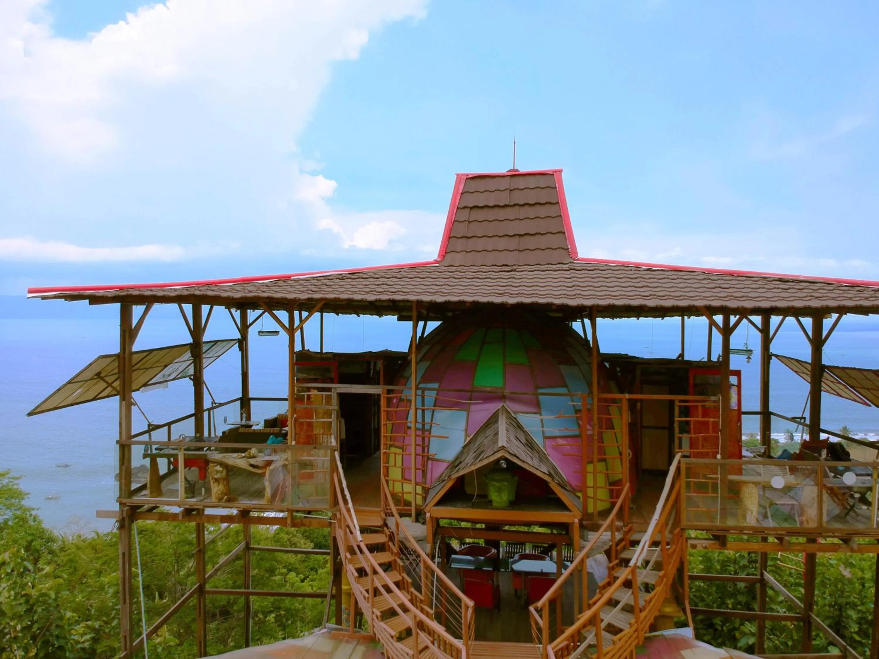 Bird's eye view in Karang Aji Beach Villa