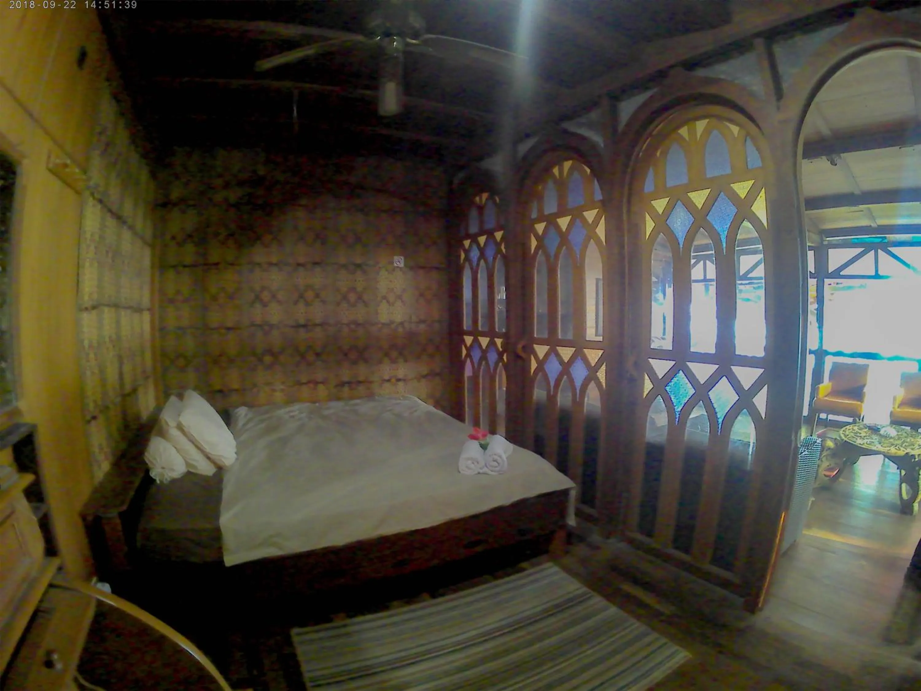 Bed in Karang Aji Beach Villa