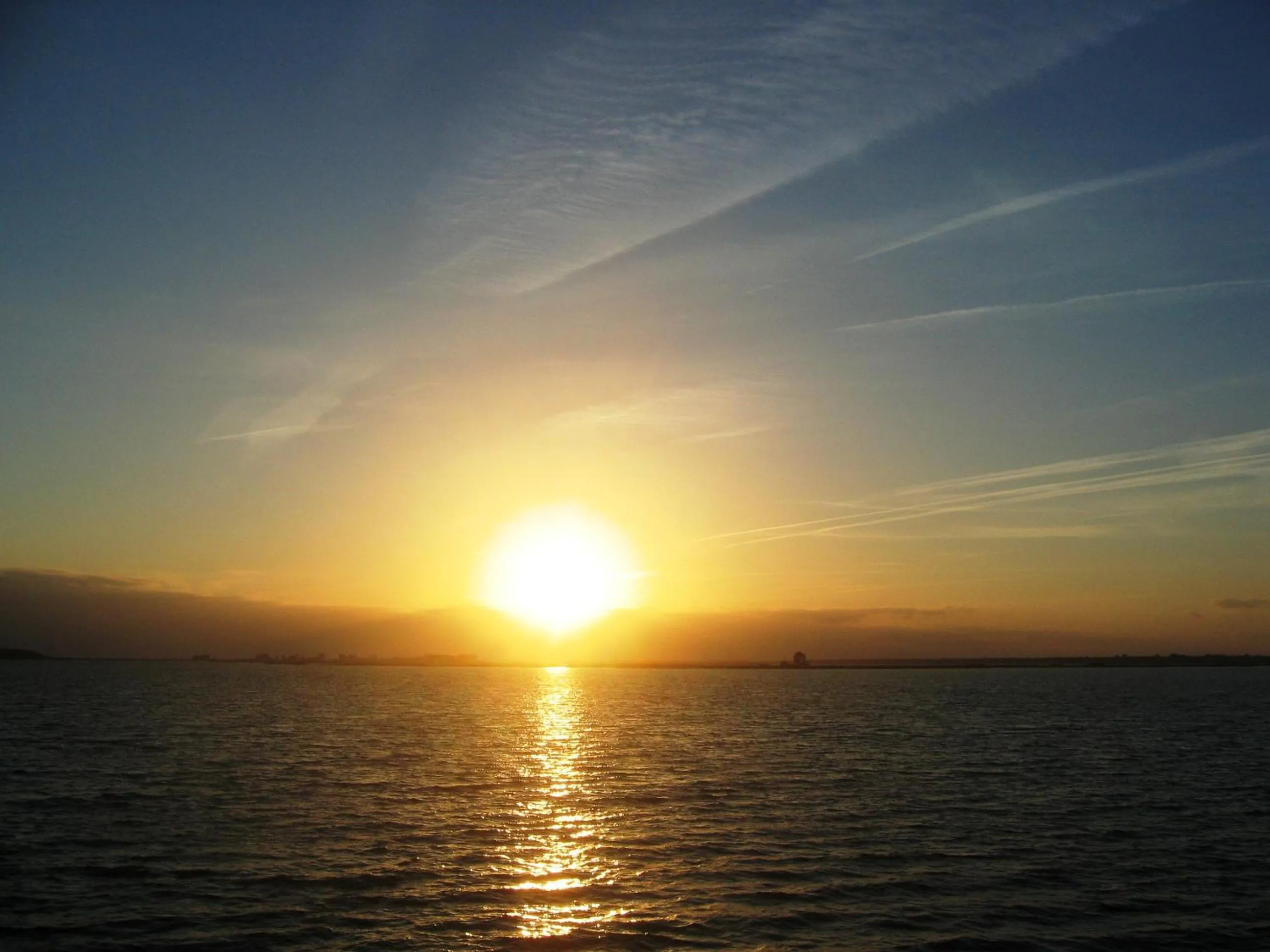 Sunset in Feriendomizil am Hafen