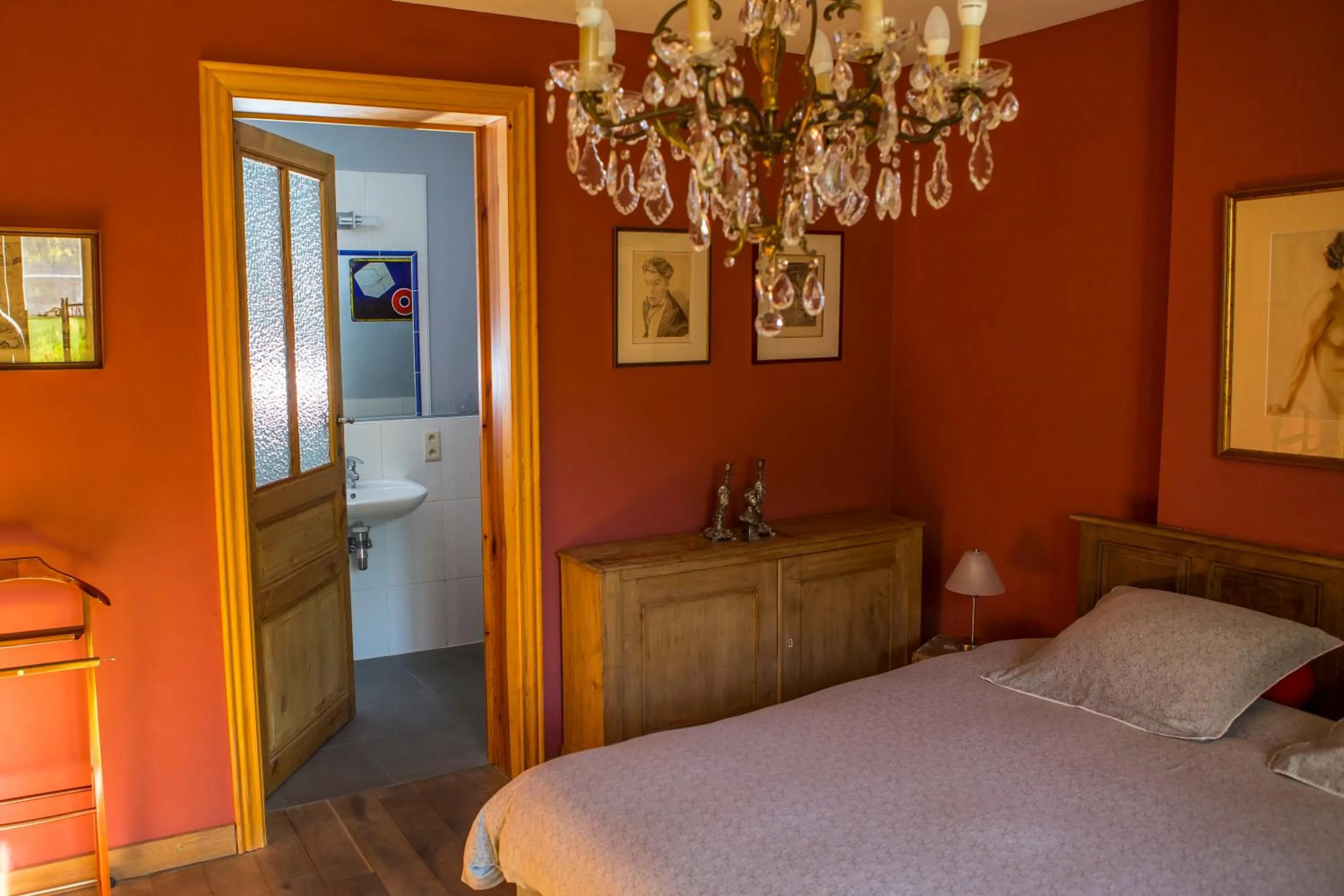 Decorative detail, Bed in B&B Chez tante Alice