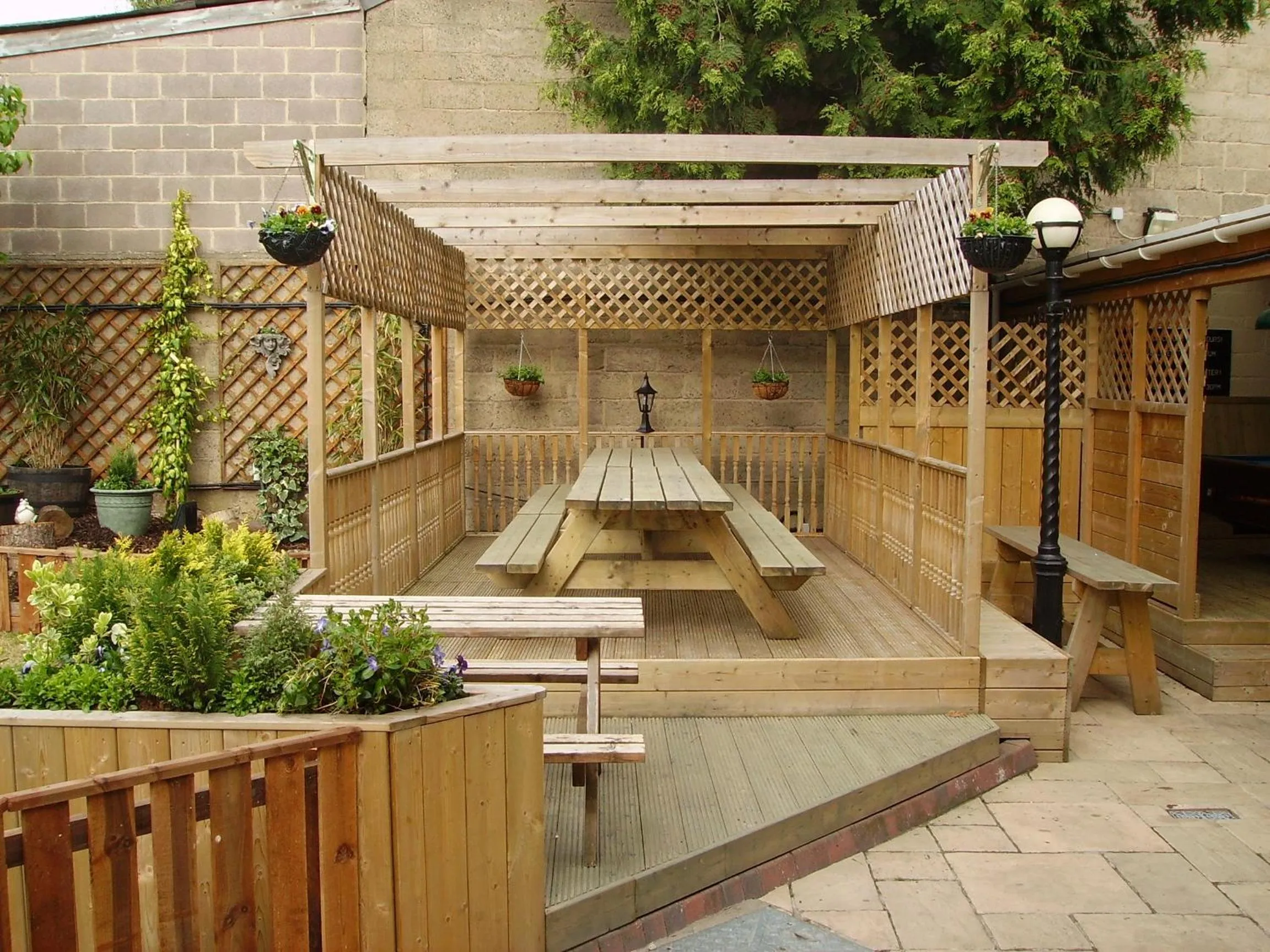 Garden in The Stockton Arms Hotel