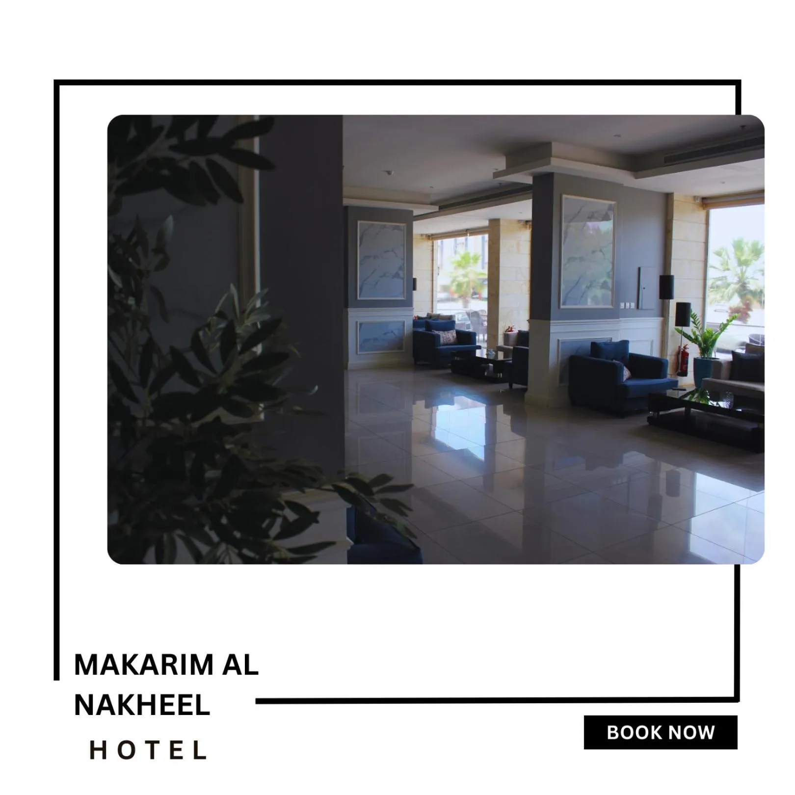 Seating area in Makarim Palm Hotel