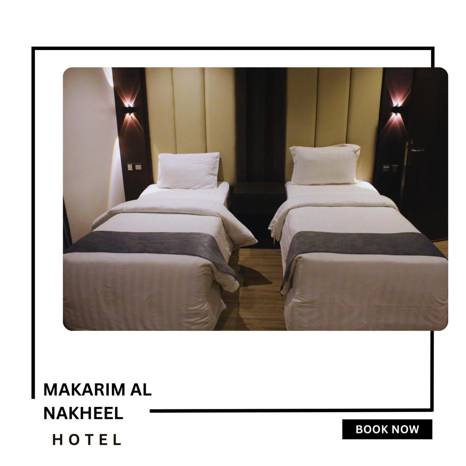 Bed in Makarim Palm Hotel