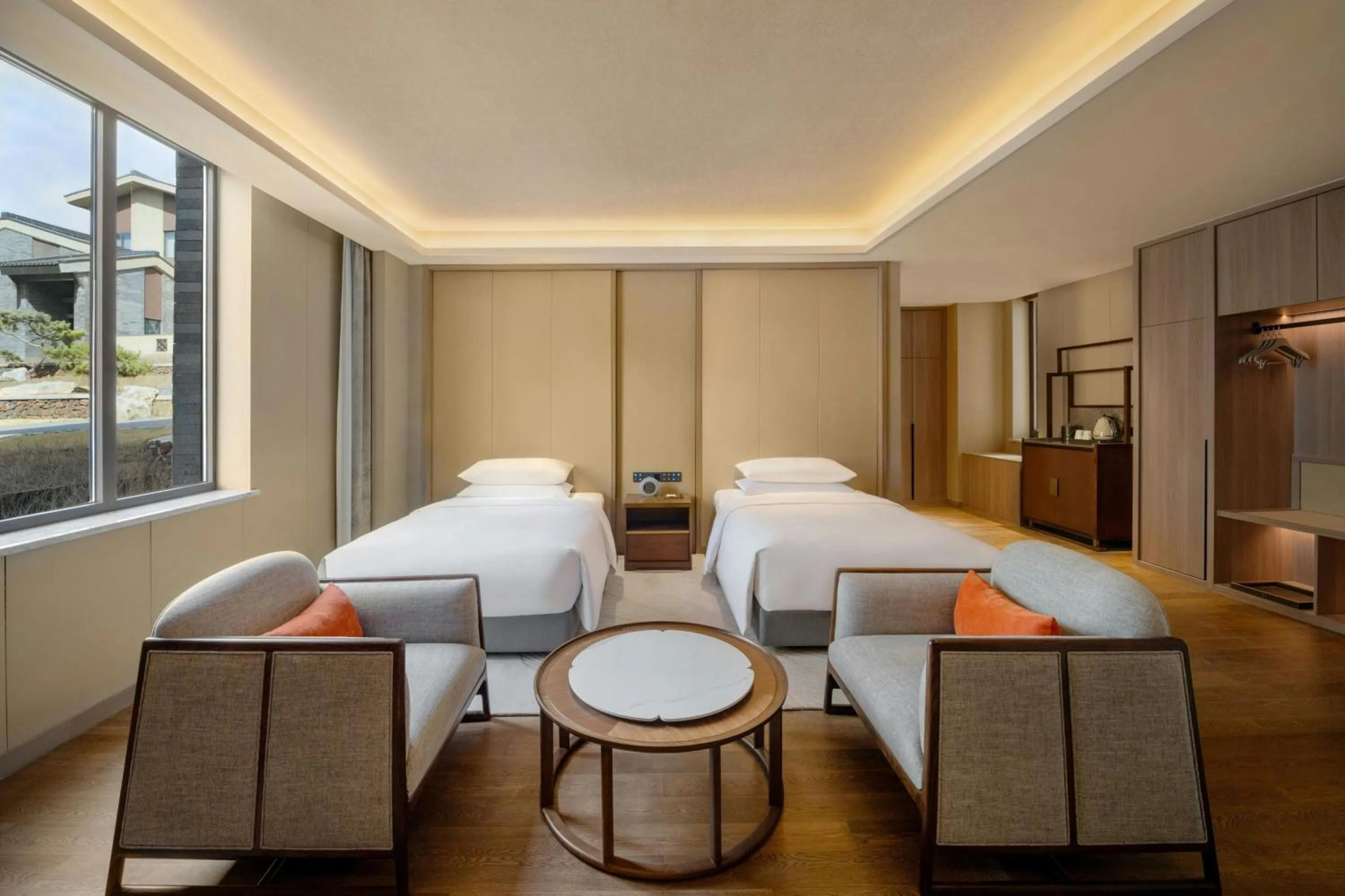 Bedroom in Wutai Mountain Marriott Hotel