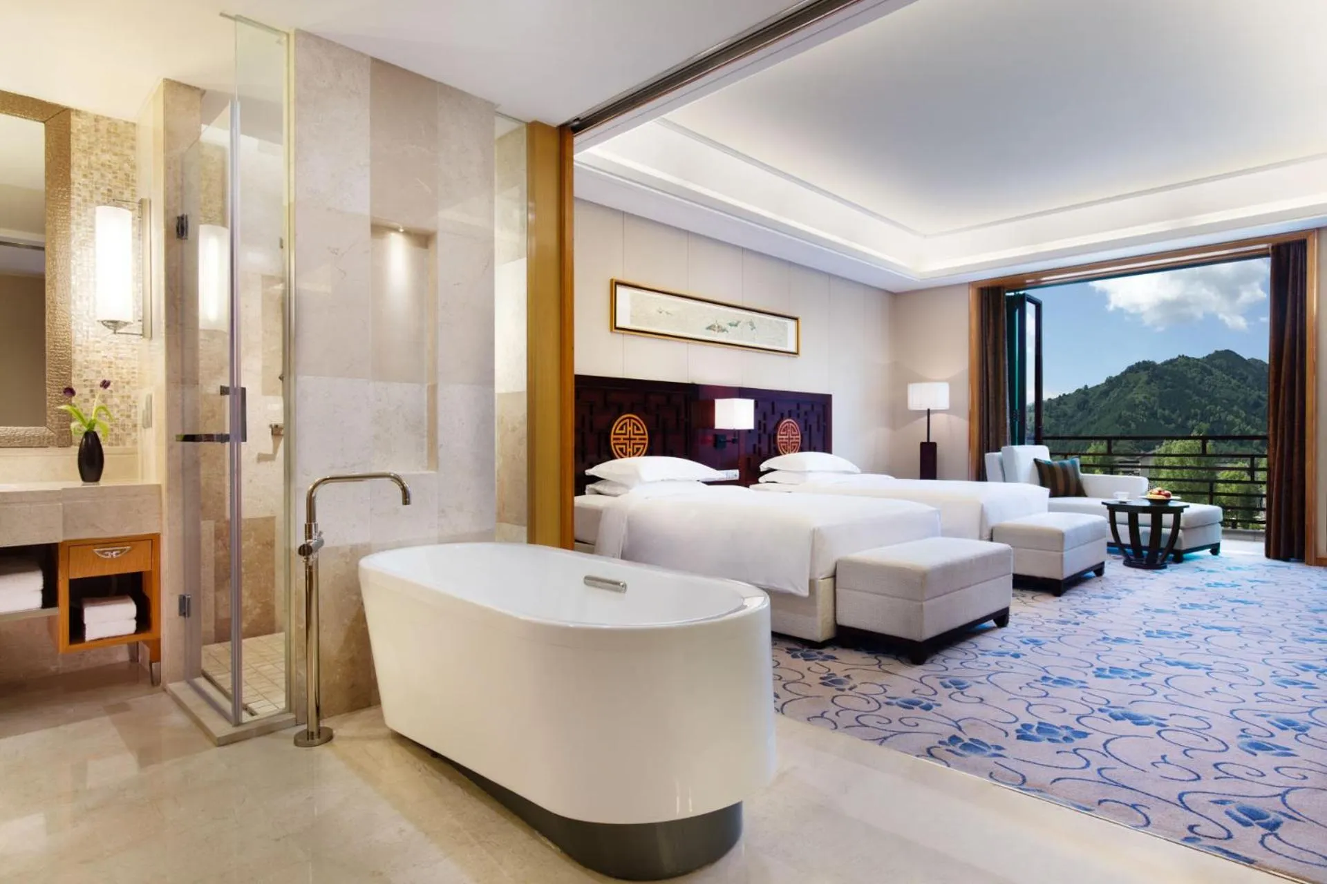 Bedroom, Bed in Wutai Mountain Marriott Hotel