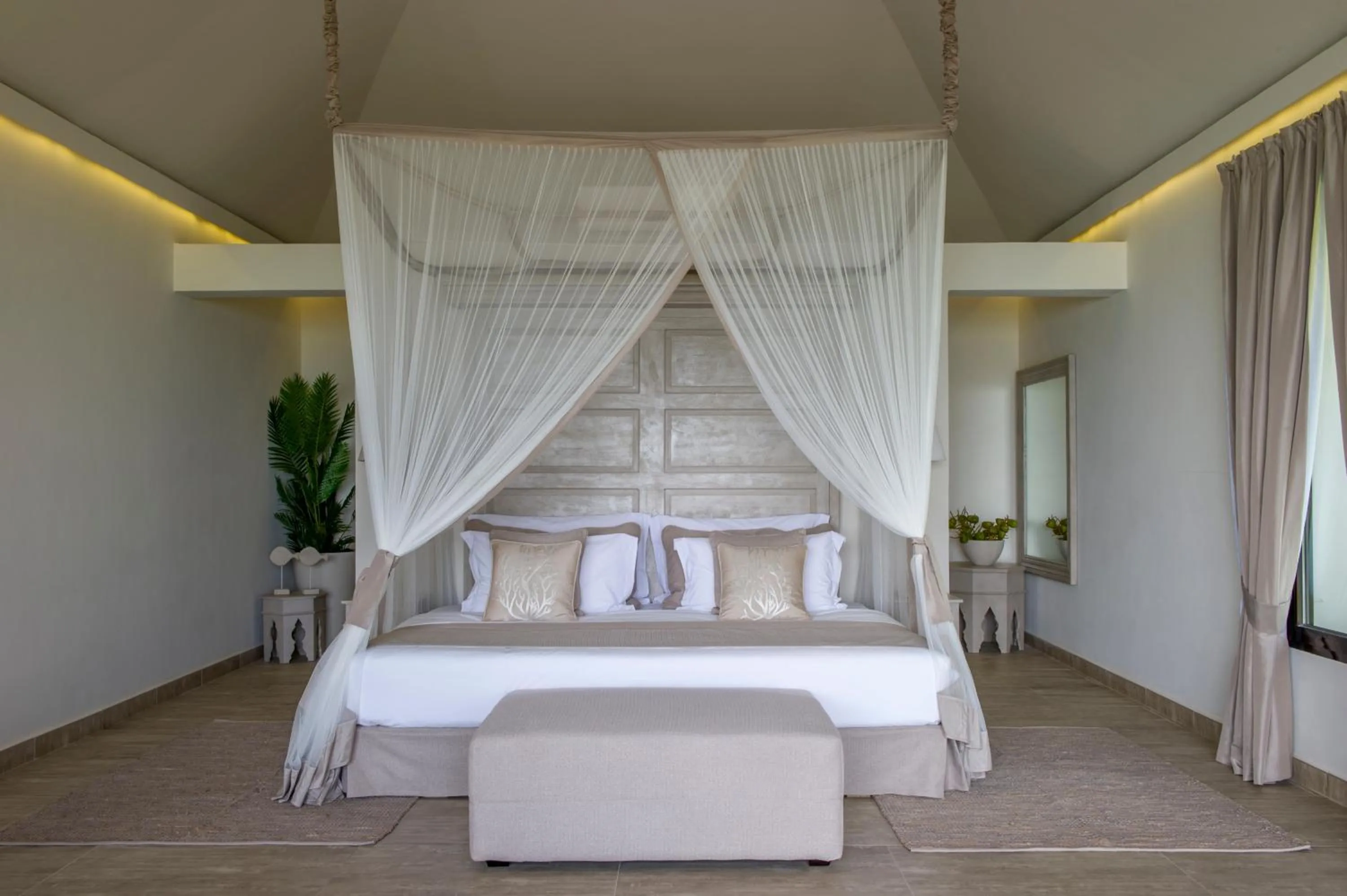 Bed in Zawadi Hotel, Zanzibar