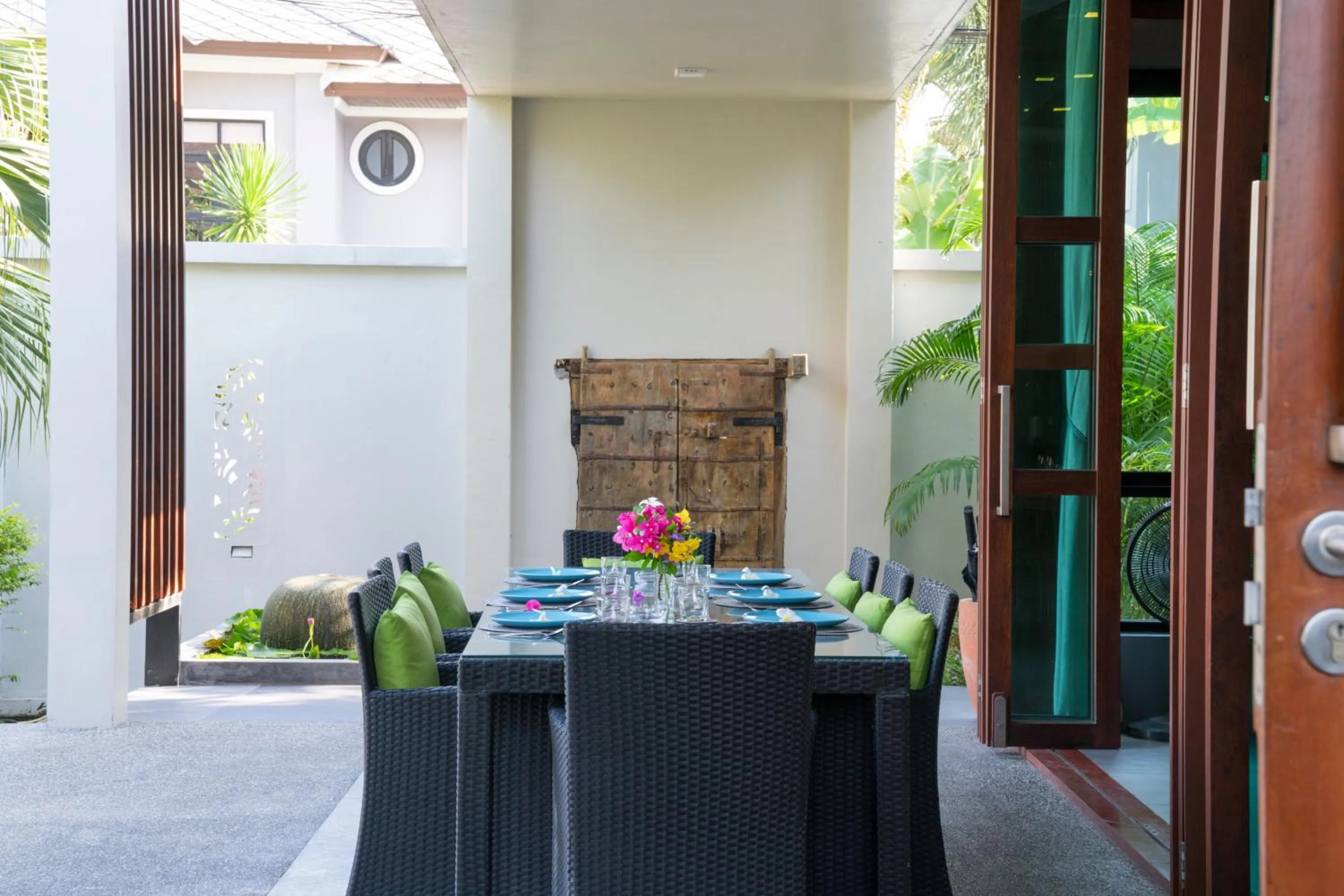 Dining area in Narintara Private Pool Villas - Free Tuk-Tuk Service to the Beach!