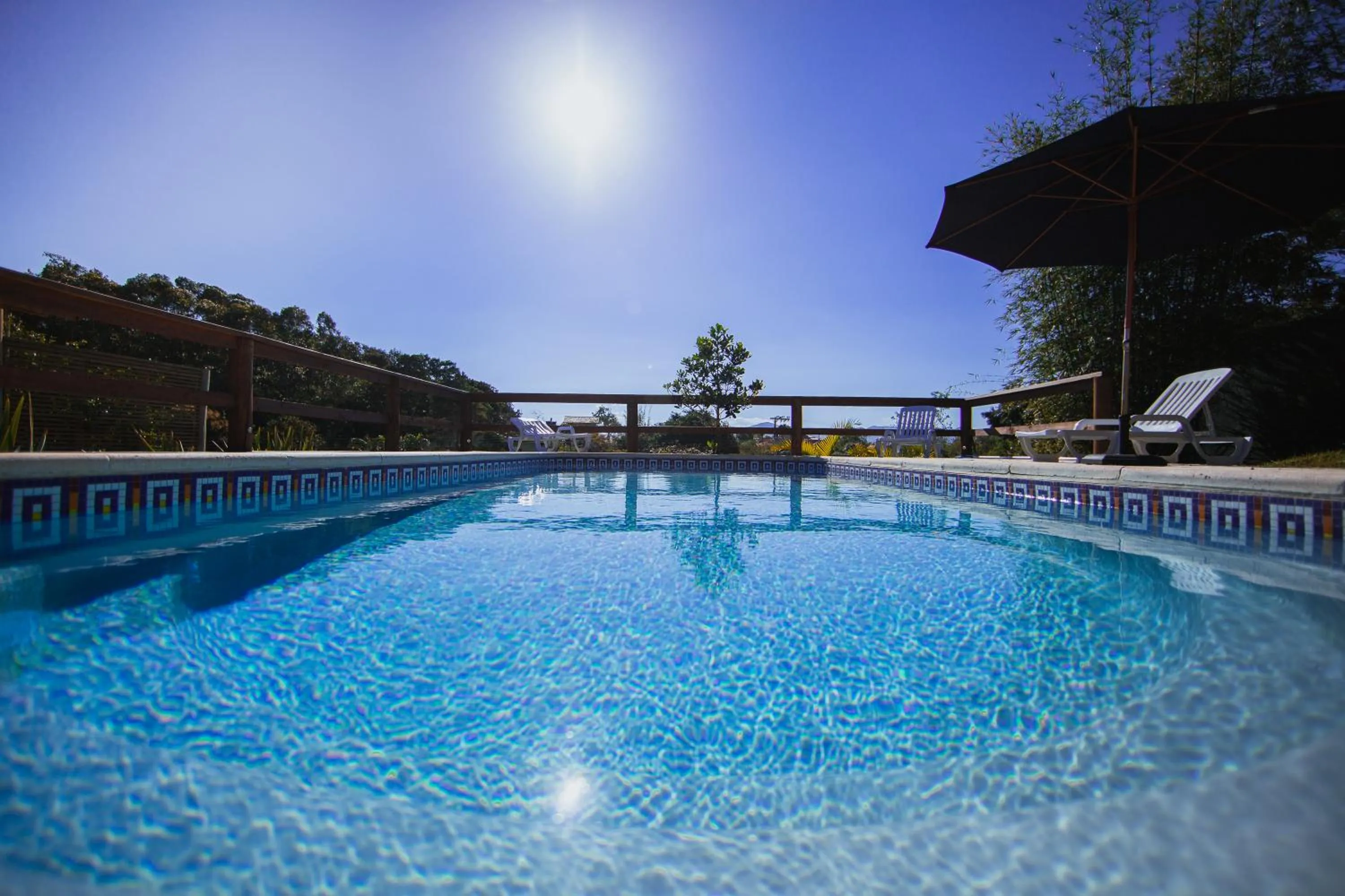 Swimming pool in Pousada Villa Seychelles