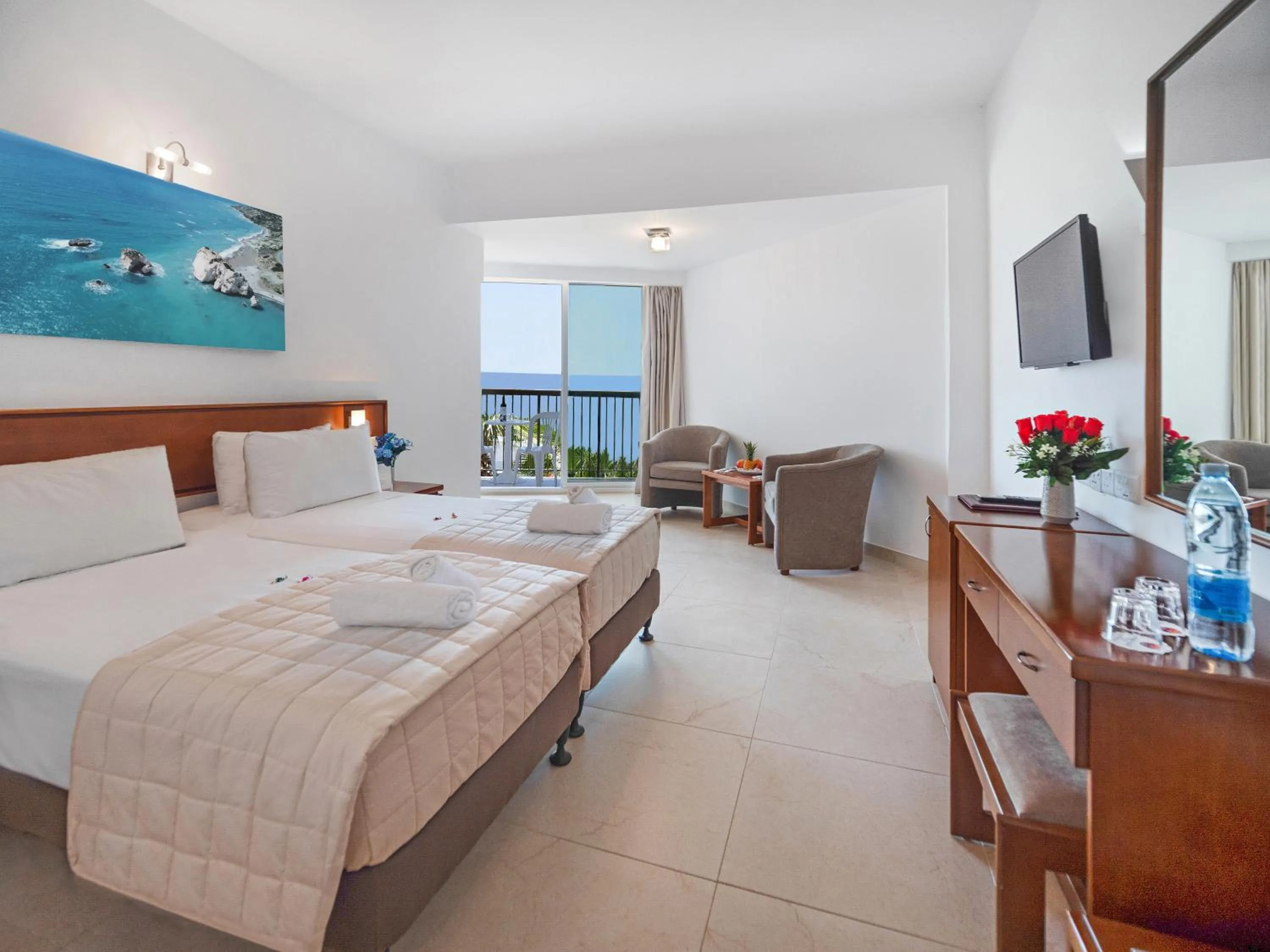 View (from property/room), Bed in Avlida Hotel