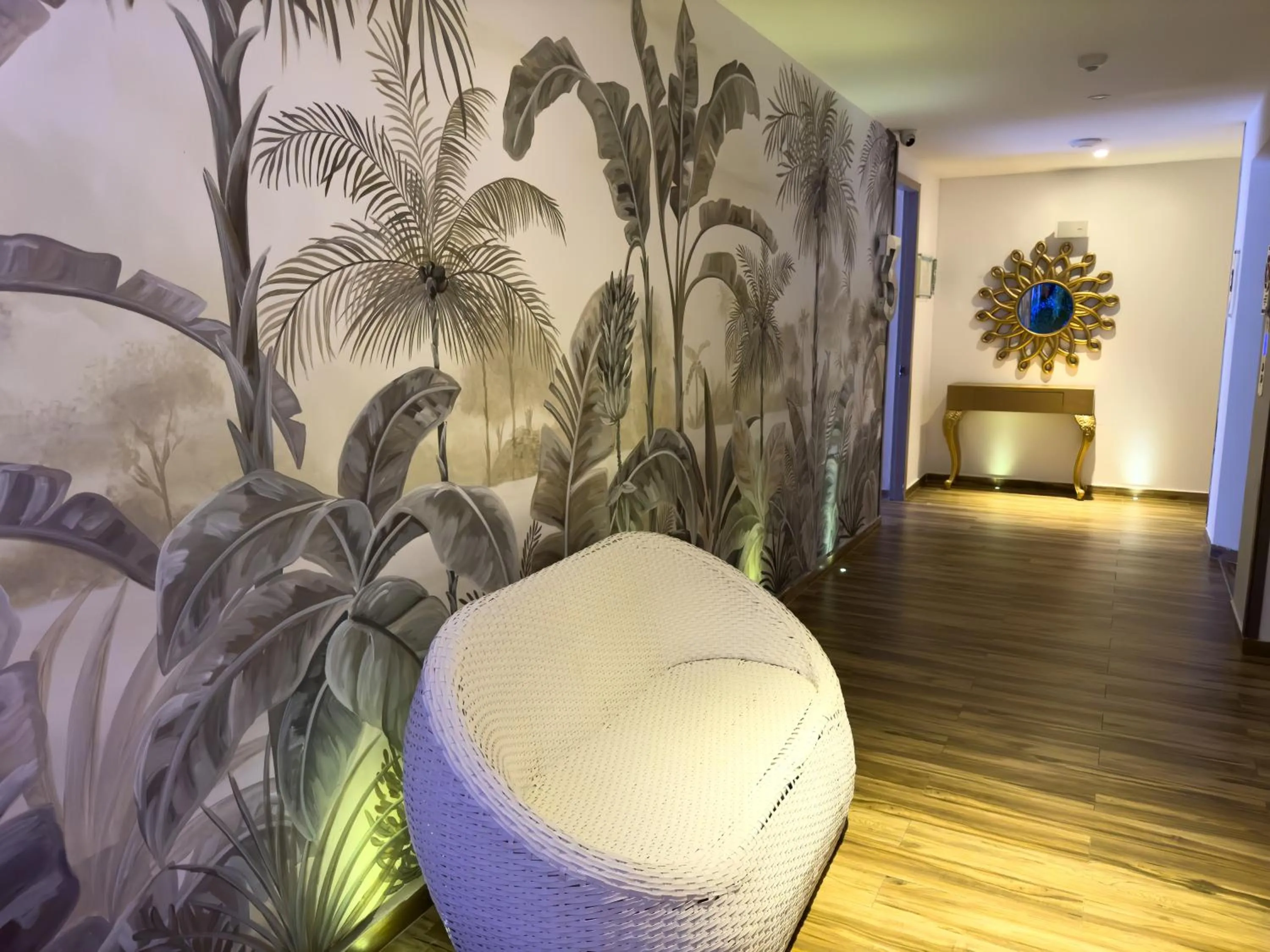 Decorative detail, Bed in Hotel Catedral Plaza