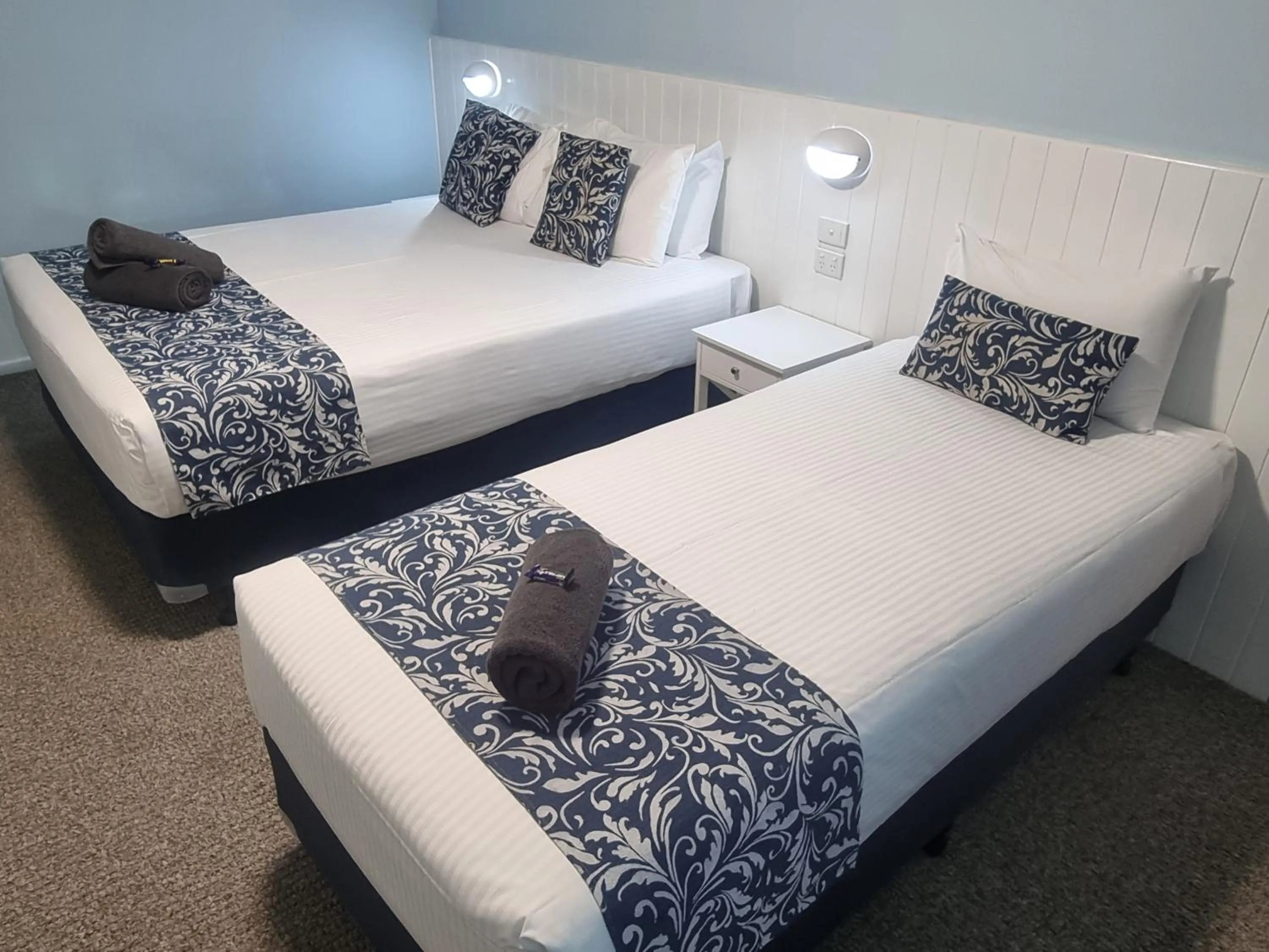 Bed in Koorawatha Homestead Motel