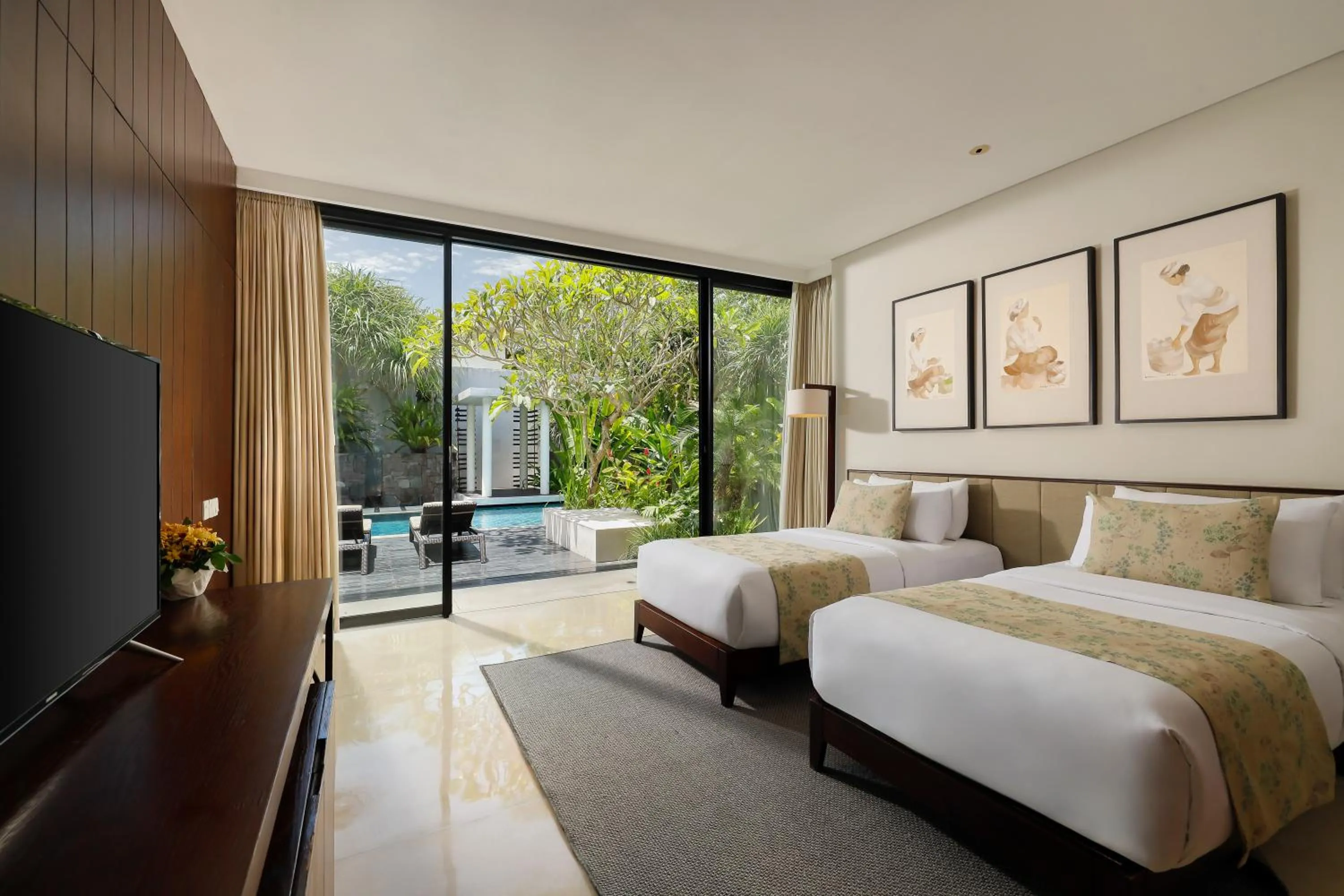 Bed in Vinila Villas by Nakula