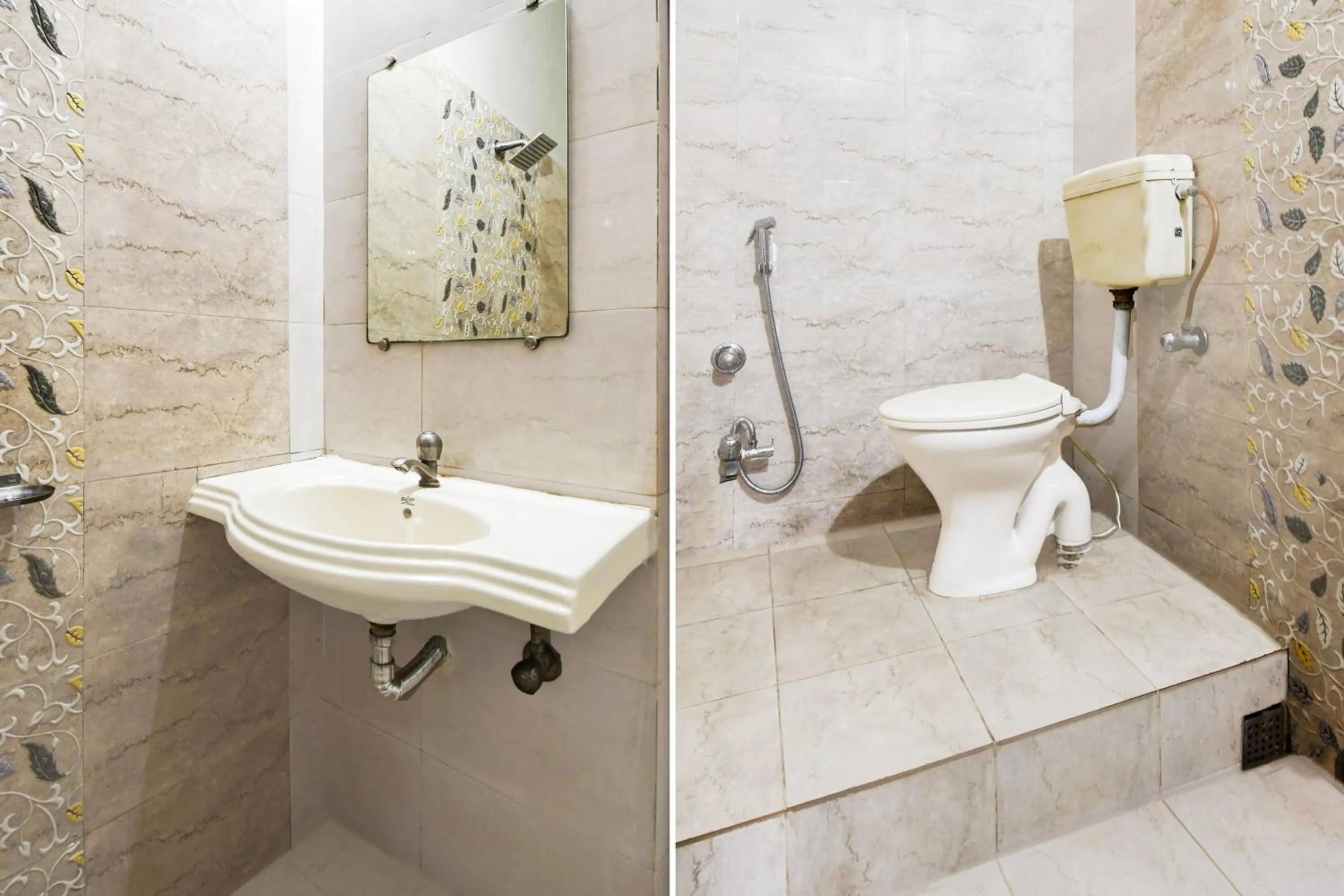 Bathroom in Hotel O Raipur Railway Station Formerly Hotel Okasu