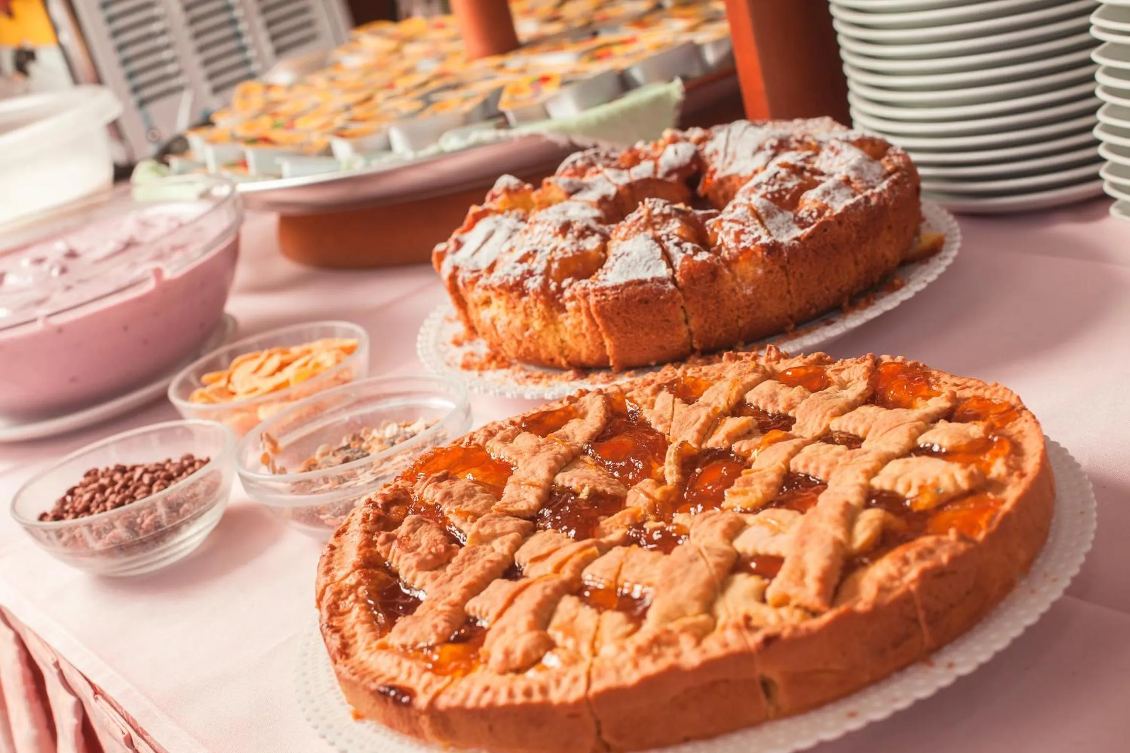 Buffet breakfast in Hotel Joli