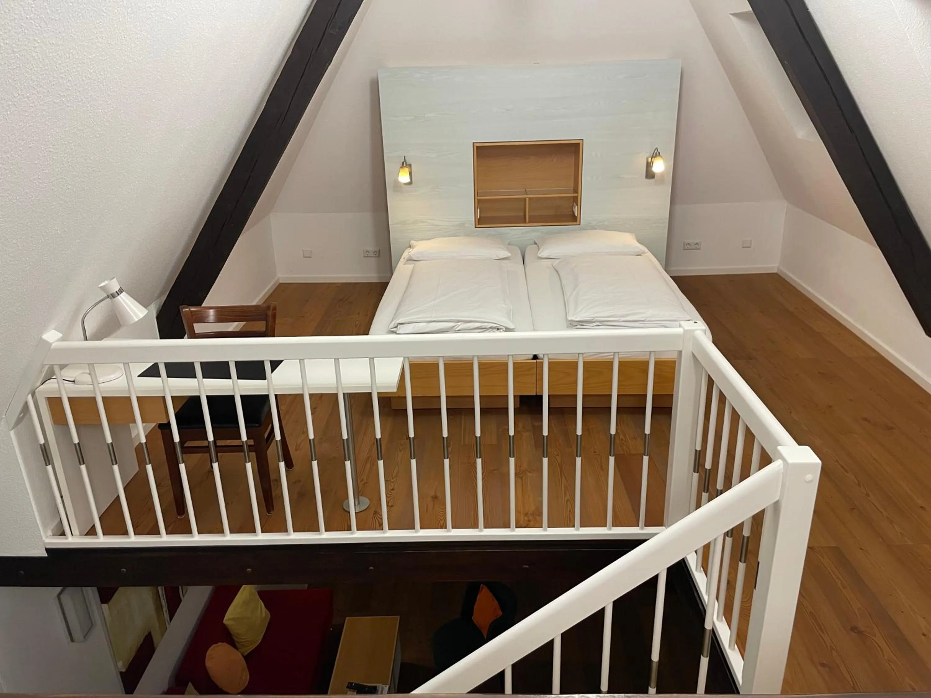 Photo of the whole room, Bed in Jugendstilhotel Trifels