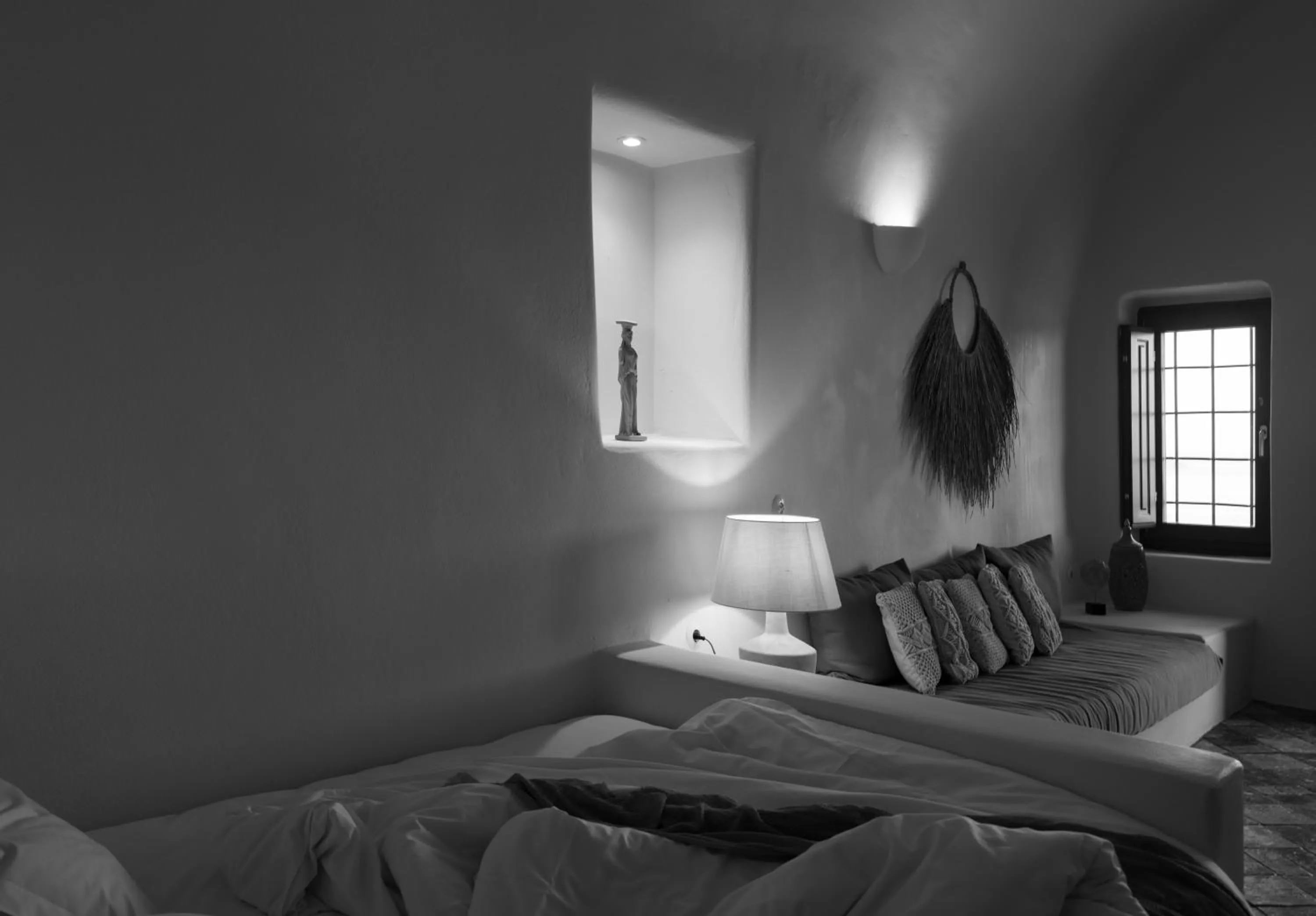 Bedroom in The Architect's Cave House