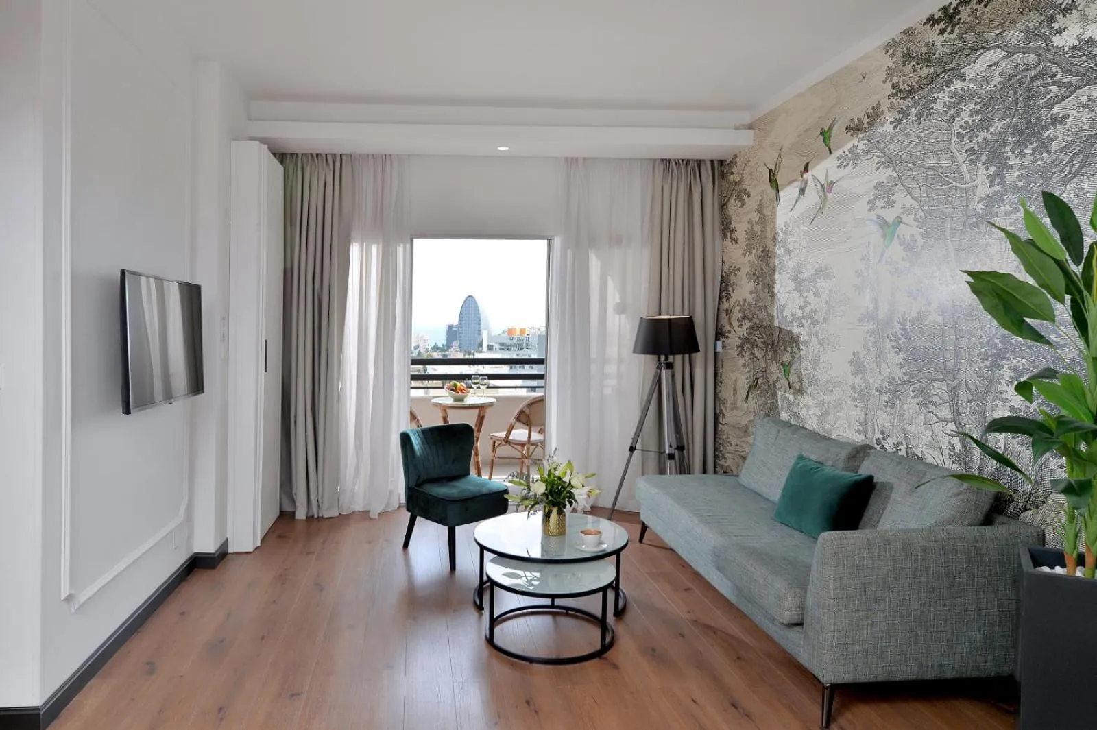 Seating area in Ajax Hotel