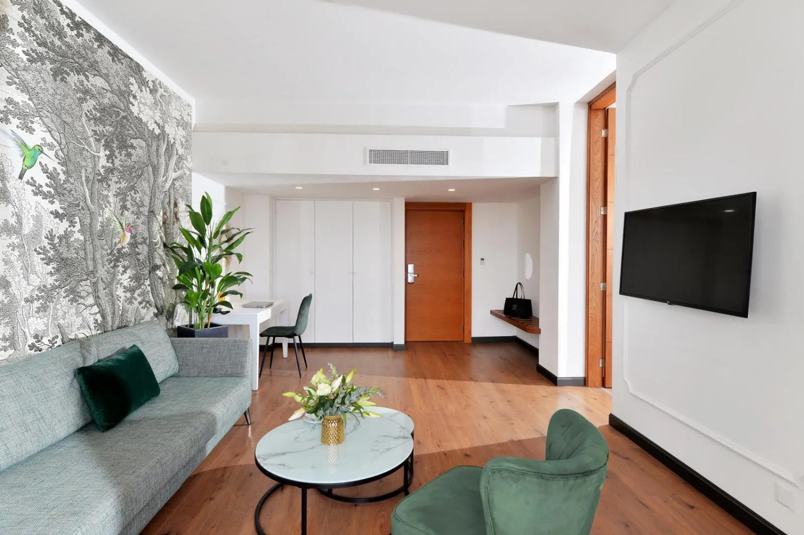 Seating area in Ajax Hotel