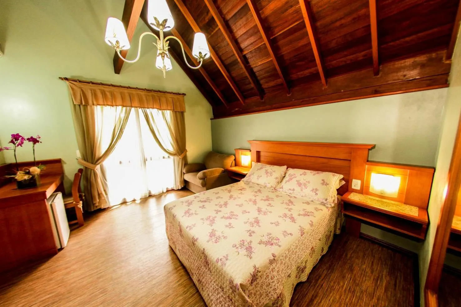 Bedroom, Bed in Pousada Das Papoulas