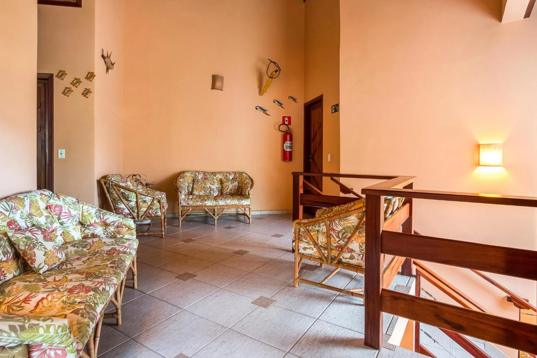 Seating area in Pousada Recanto Montecarlo