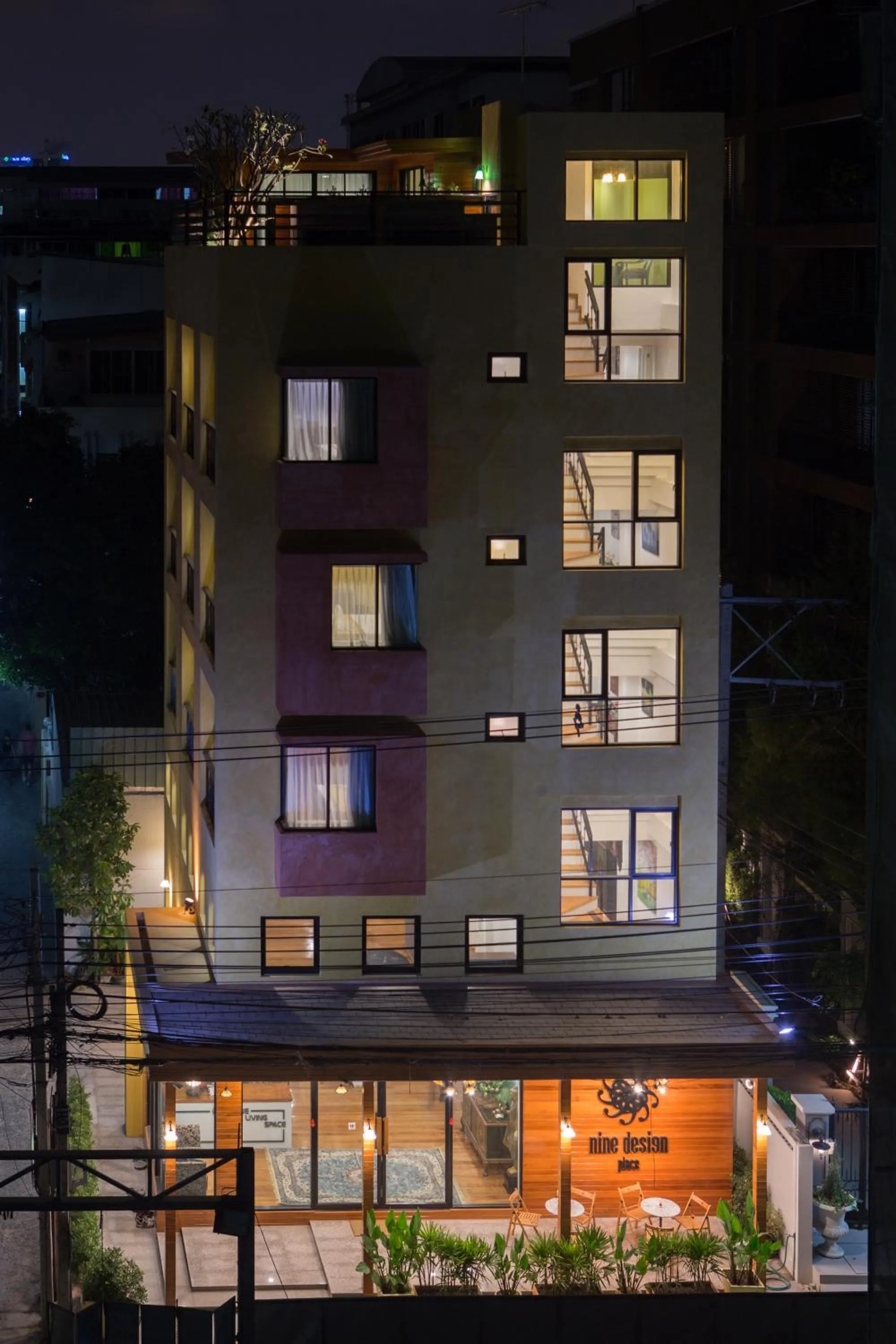 Bird's eye view in Nine Design Place