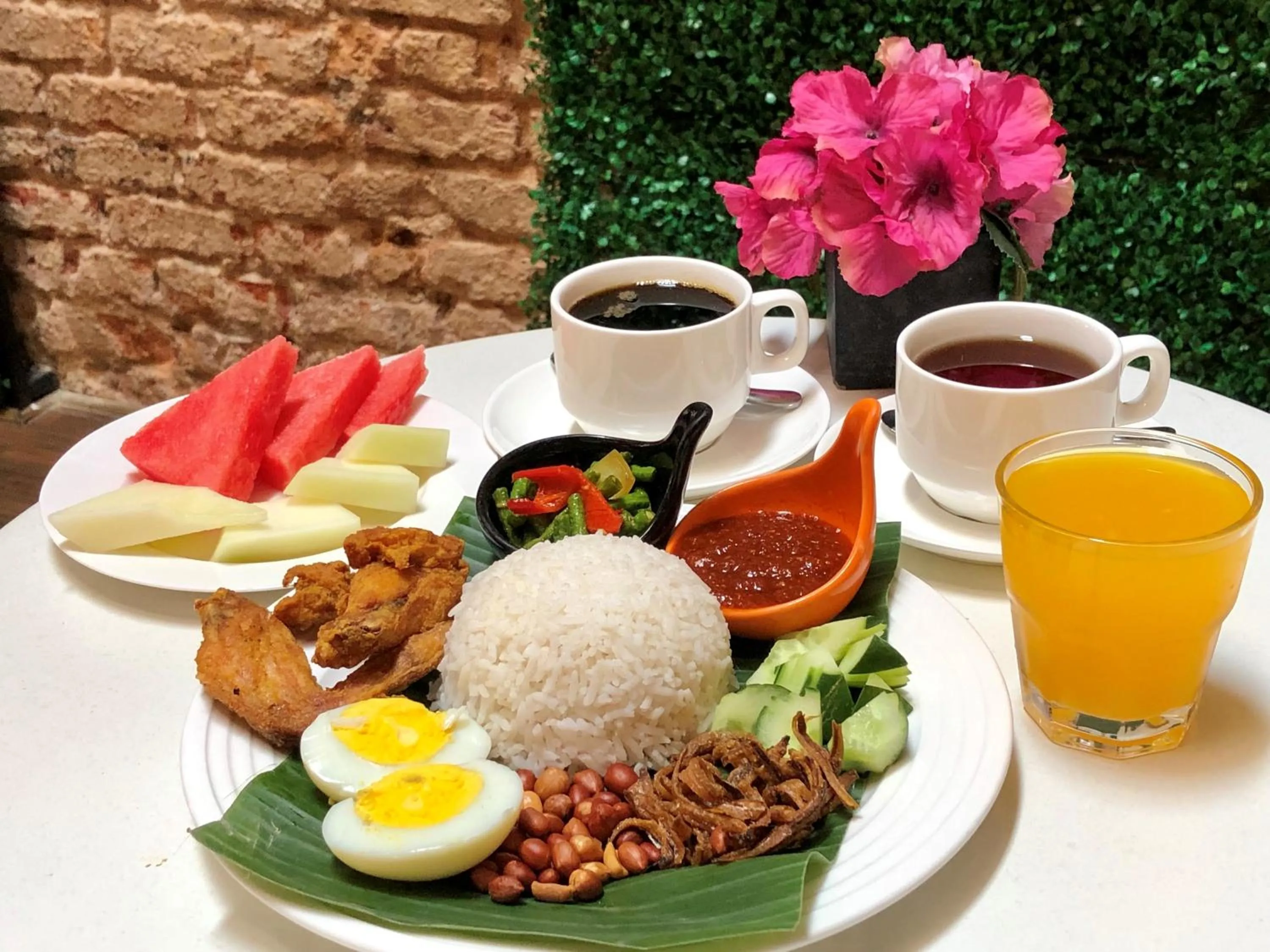 Asian breakfast in Kimberley Hotel Georgetown