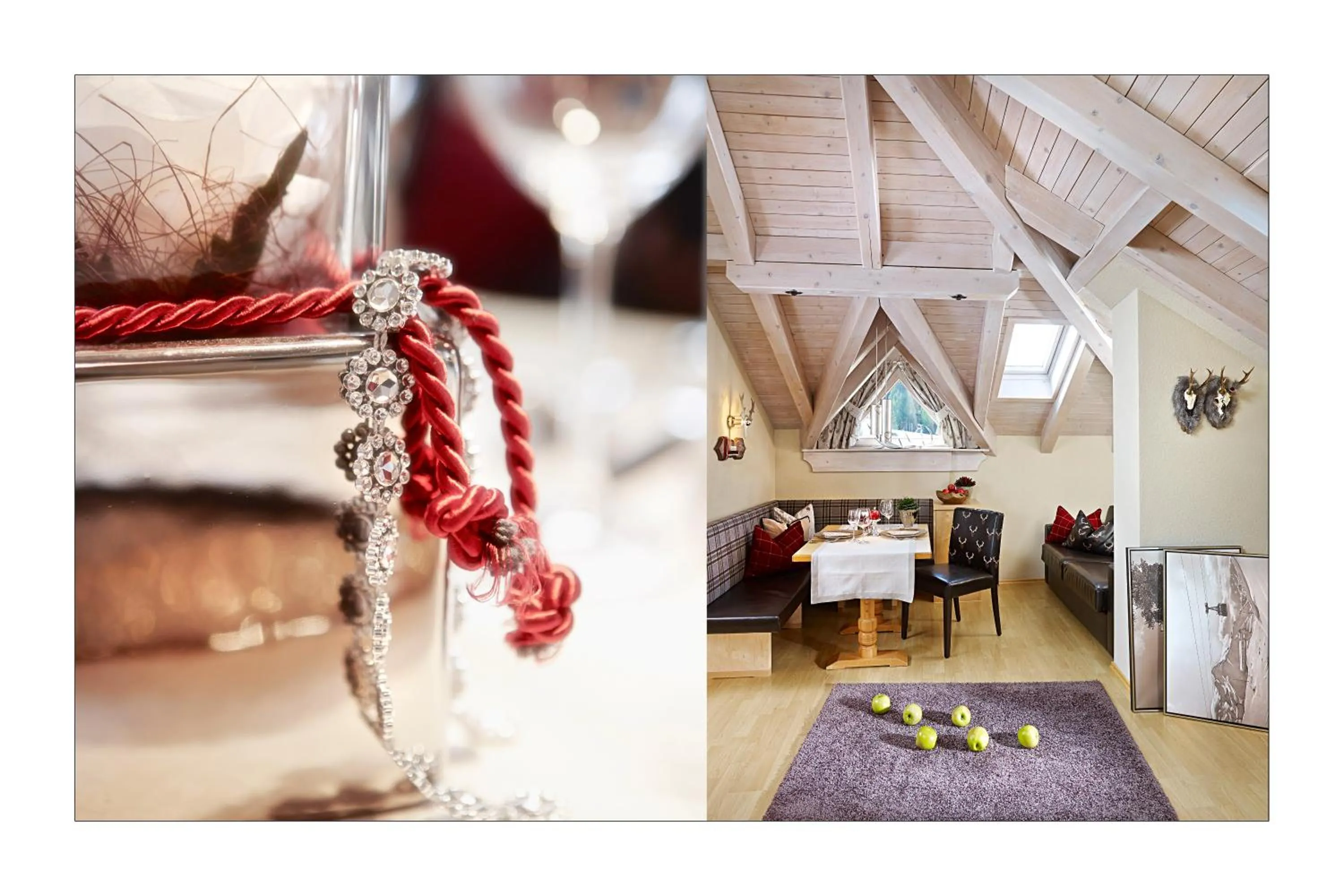 Living room, Bed in Apart Montanara