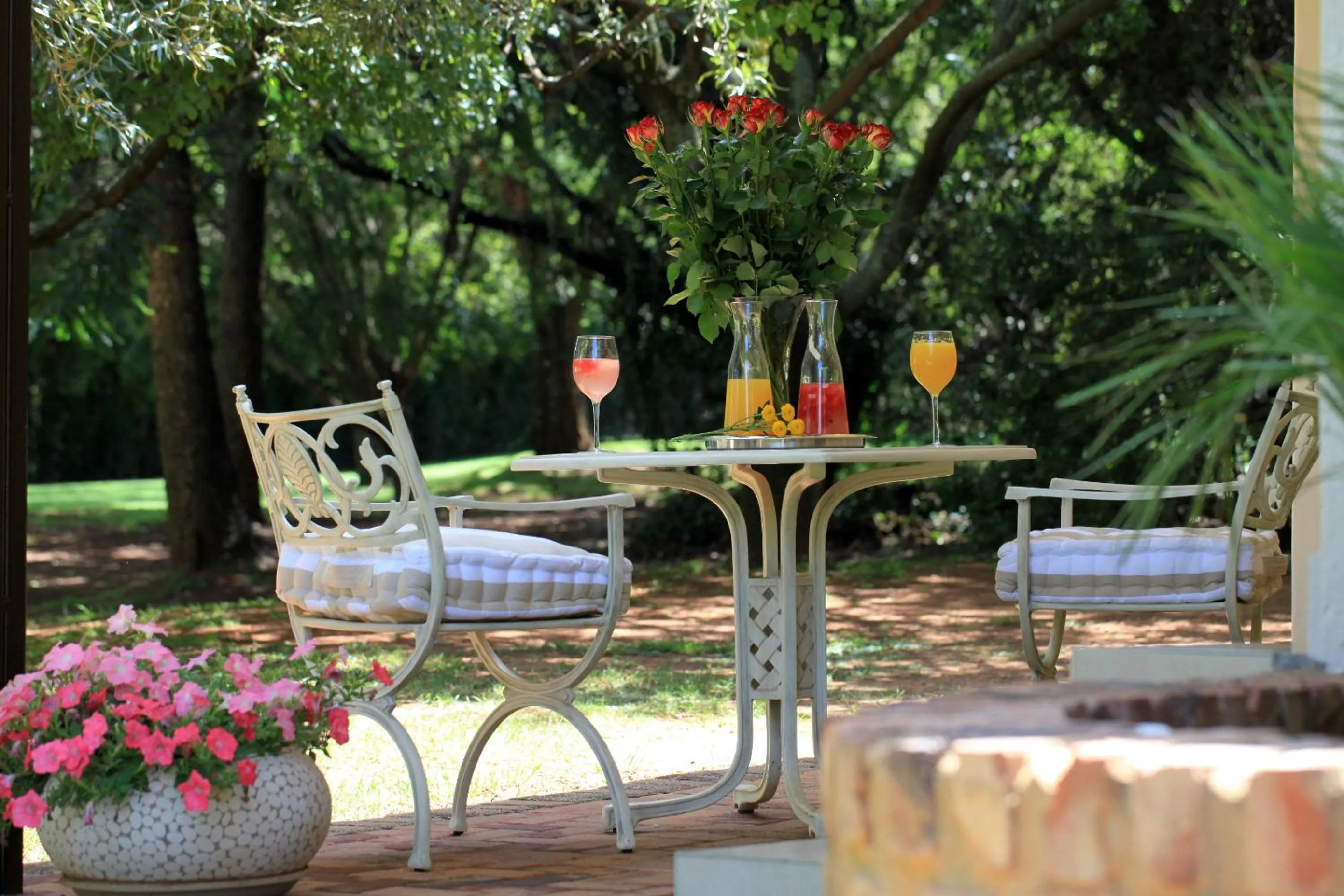 Patio in Andante Lodge