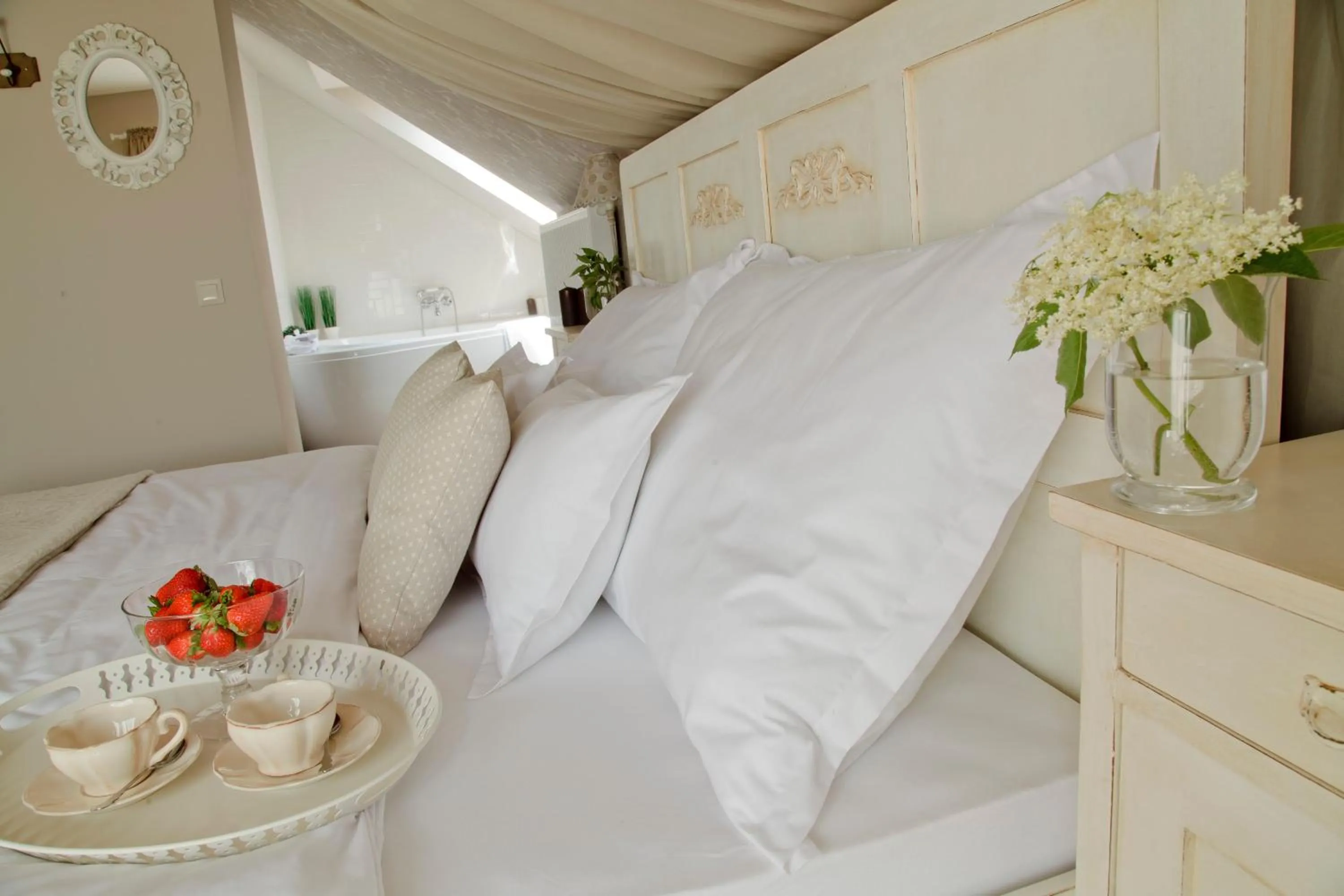 Bed in Barackvirág Apartmanház