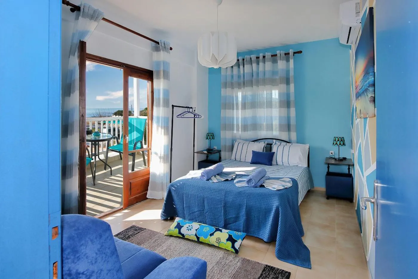 Sea view, Bed in Maras Marinas Home