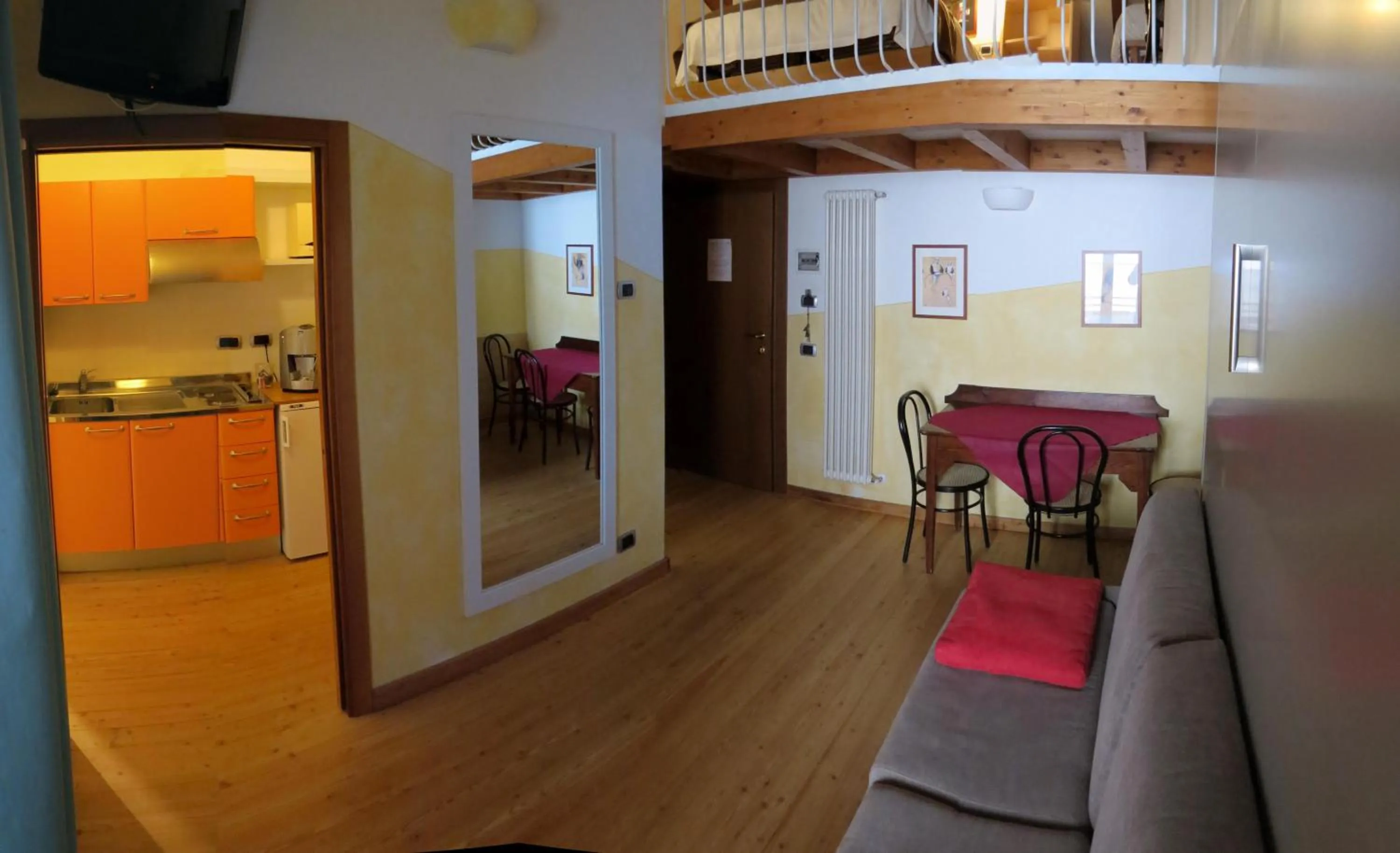 Living room in La Baita D'Oro Ristorante Residence