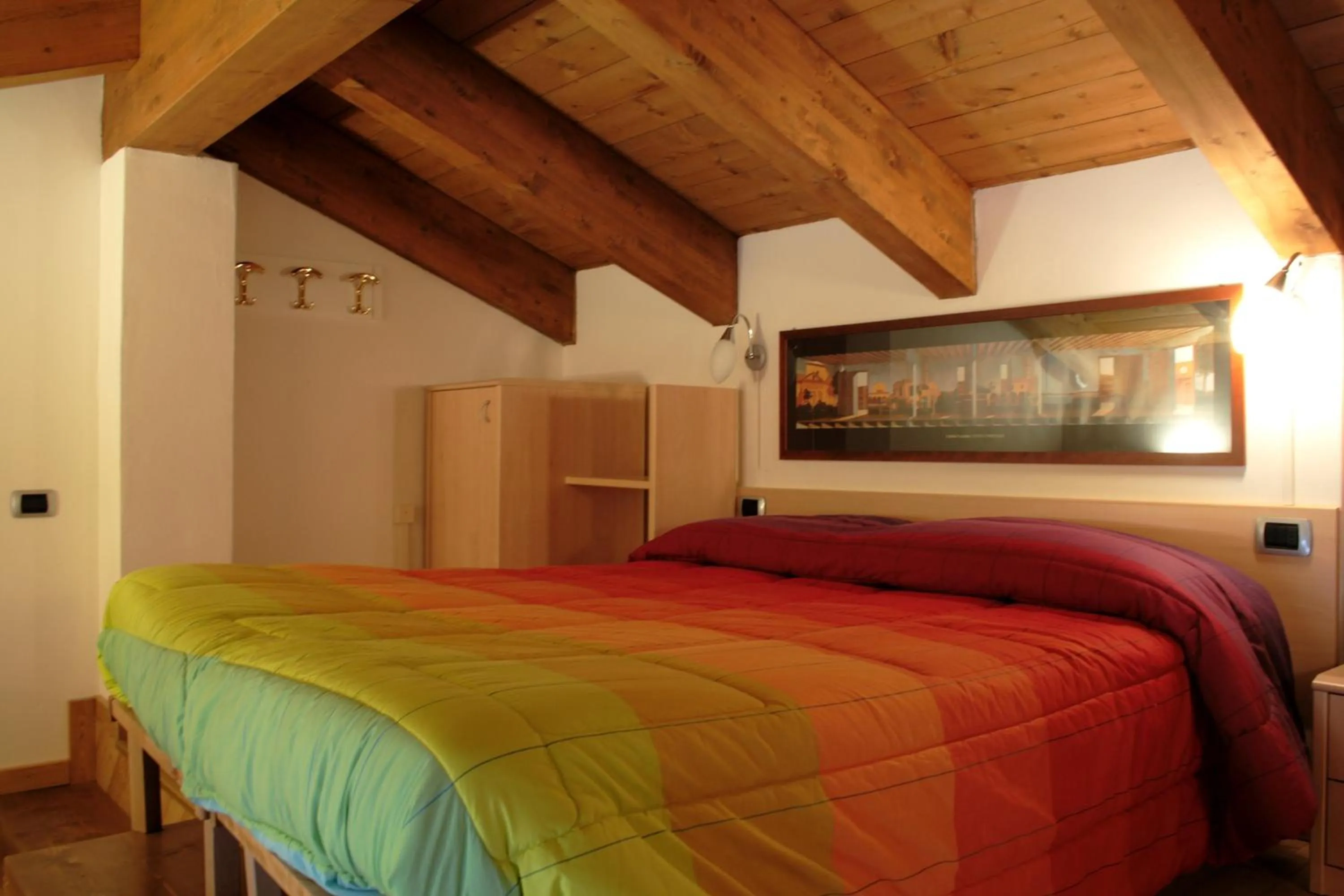 Bedroom, Bed in La Baita D'Oro Ristorante Residence