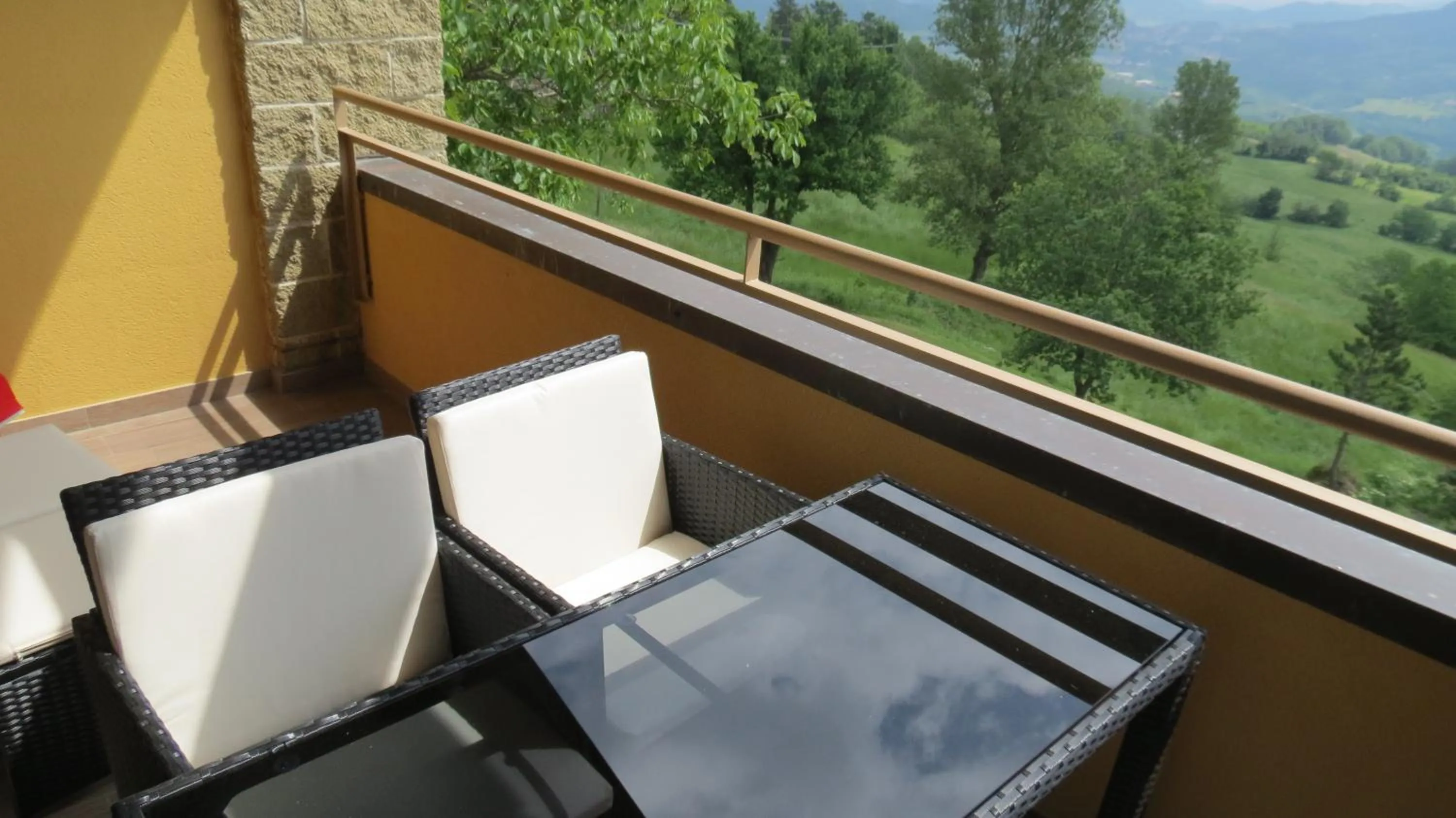 Balcony/Terrace in La Baita D'Oro Ristorante Residence