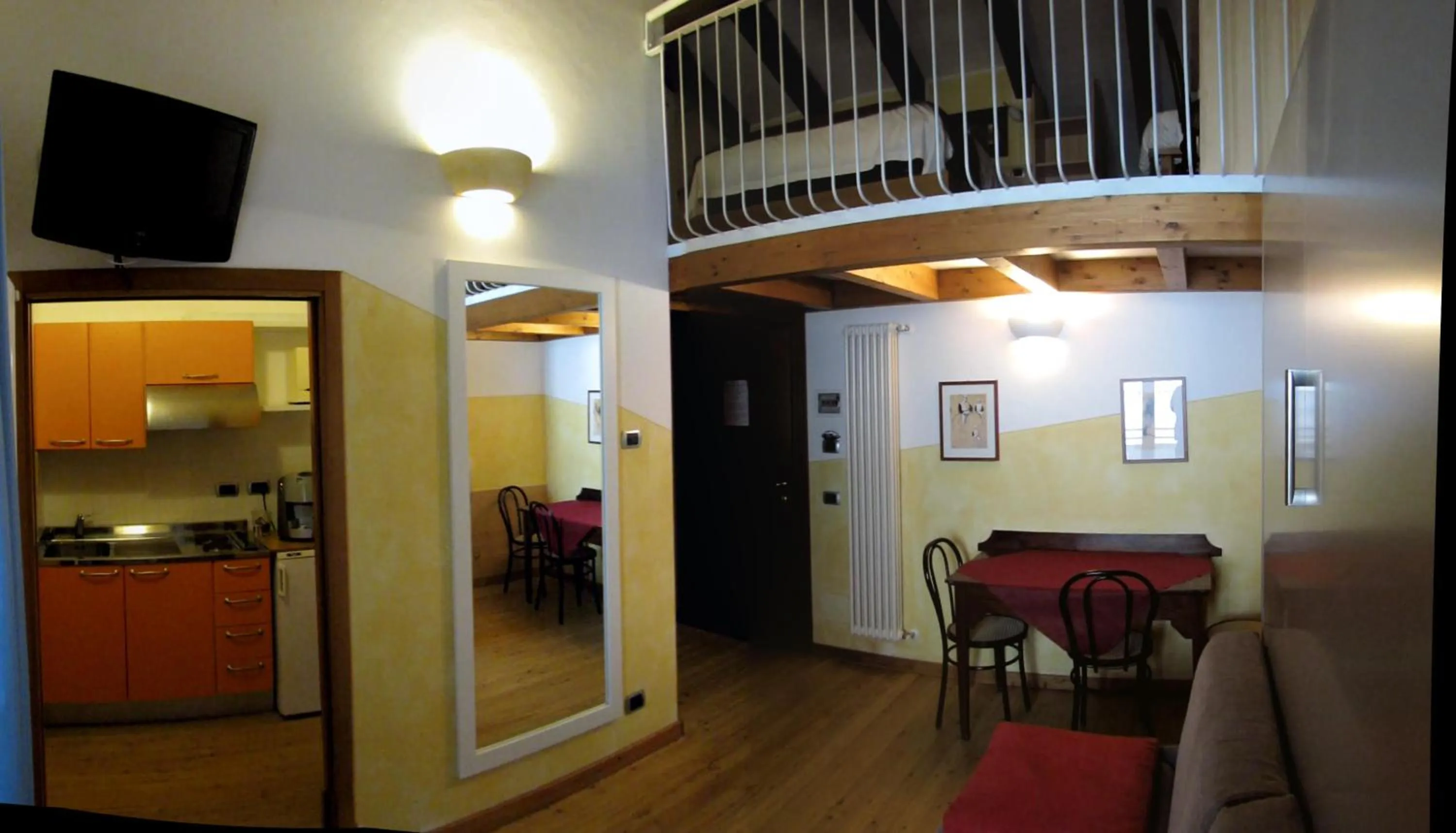 Living room in La Baita D'Oro Ristorante Residence