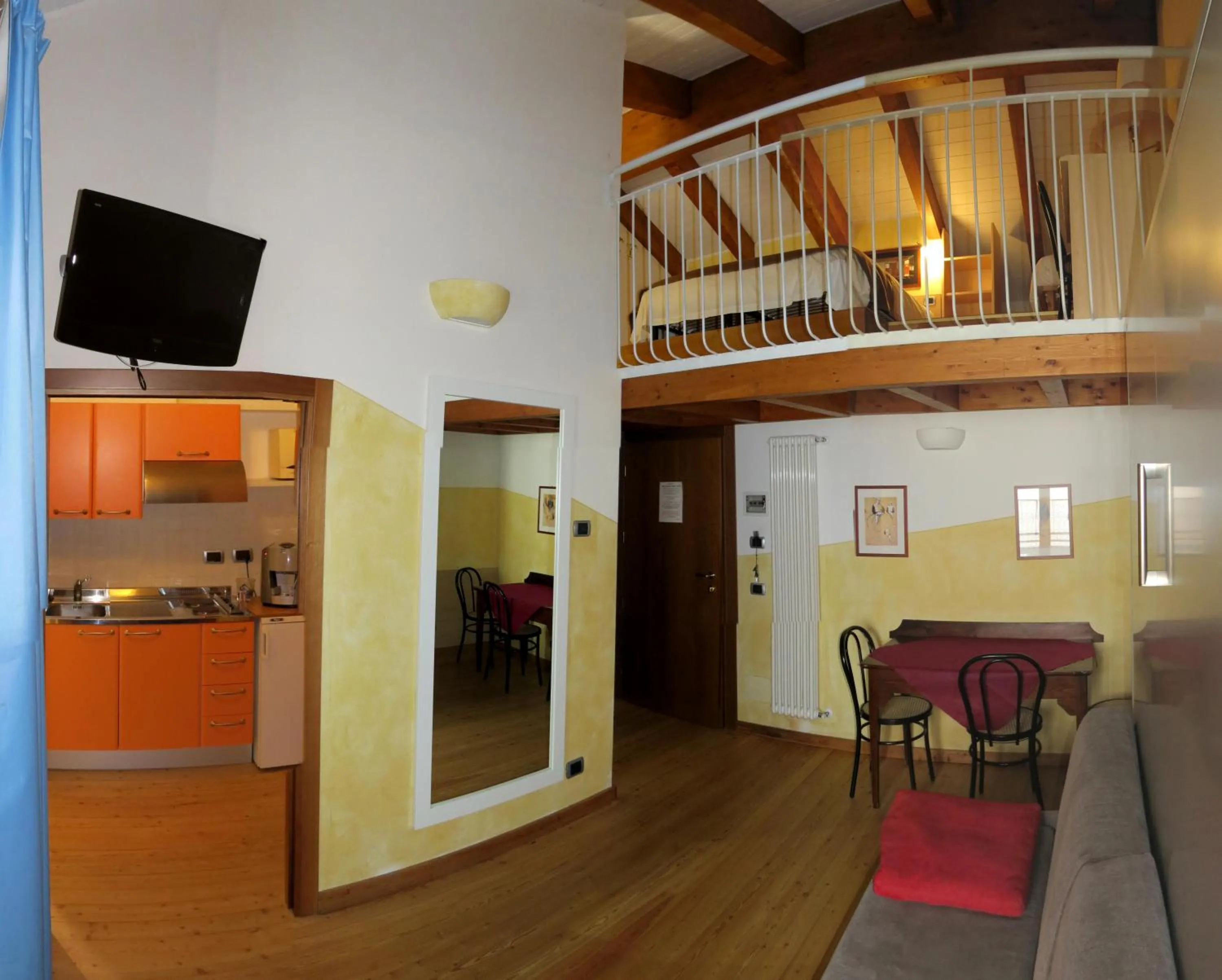 Living room in La Baita D'Oro Ristorante Residence