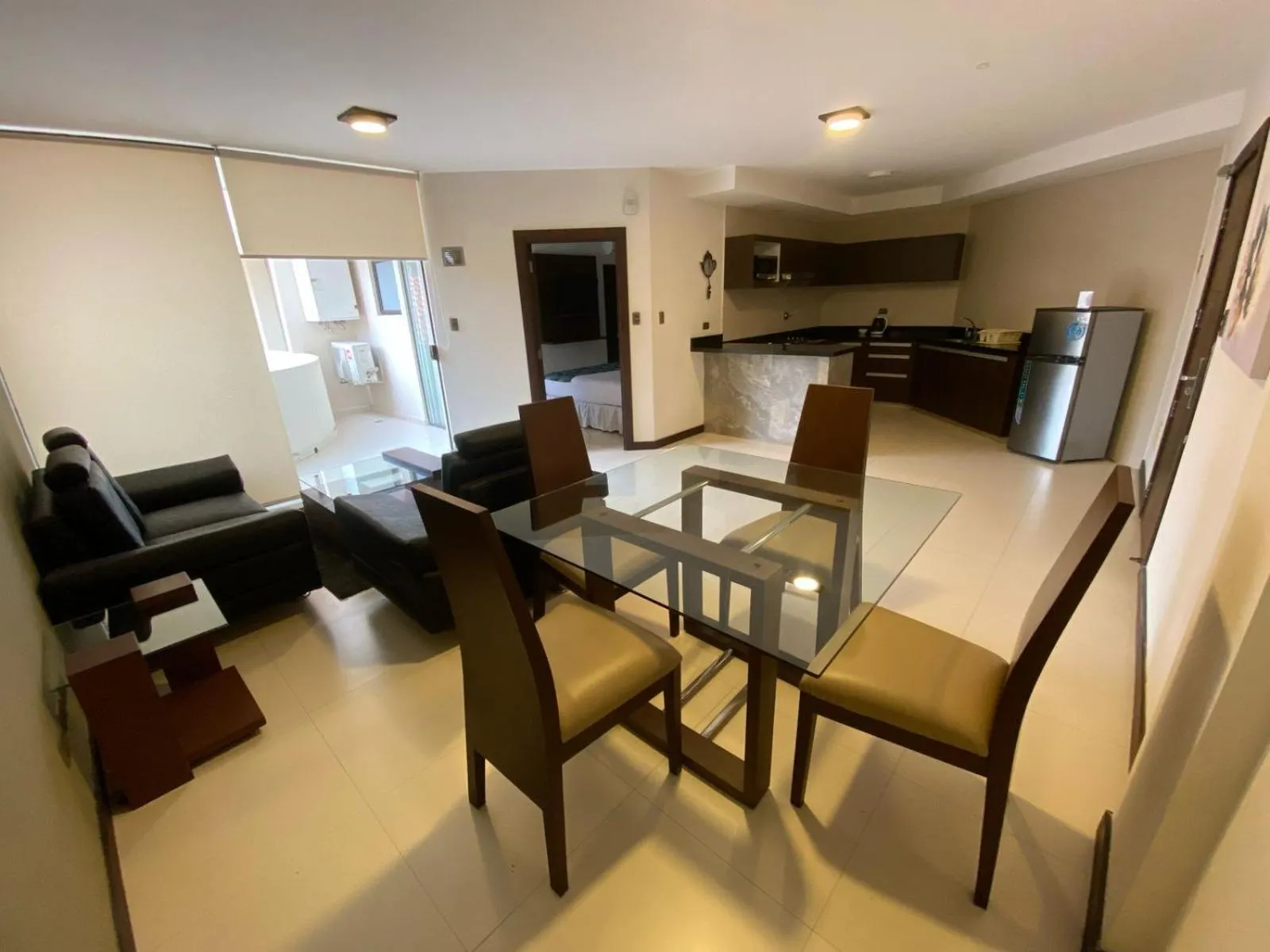 Kitchen or kitchenette in Mai Suites Apart Hotel