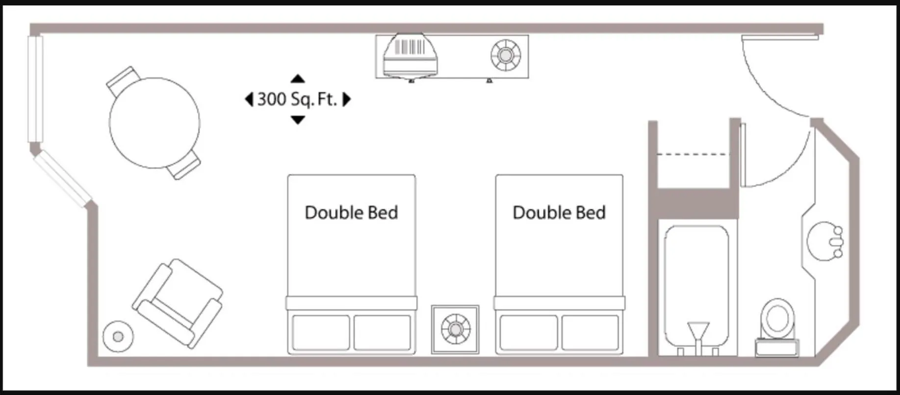 Floor plan in Hotel Sarawan