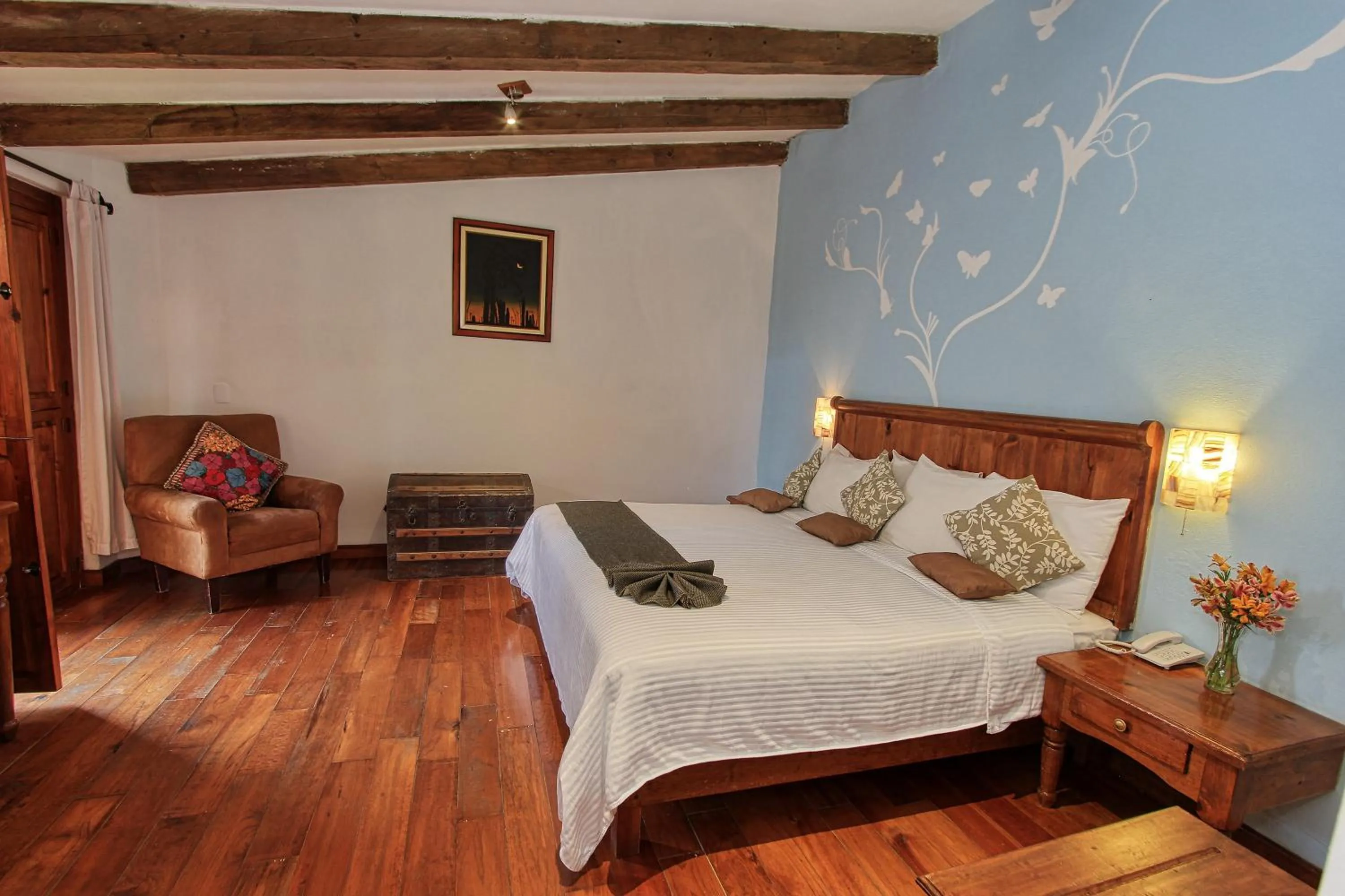 Bed in Hotel San Marcos