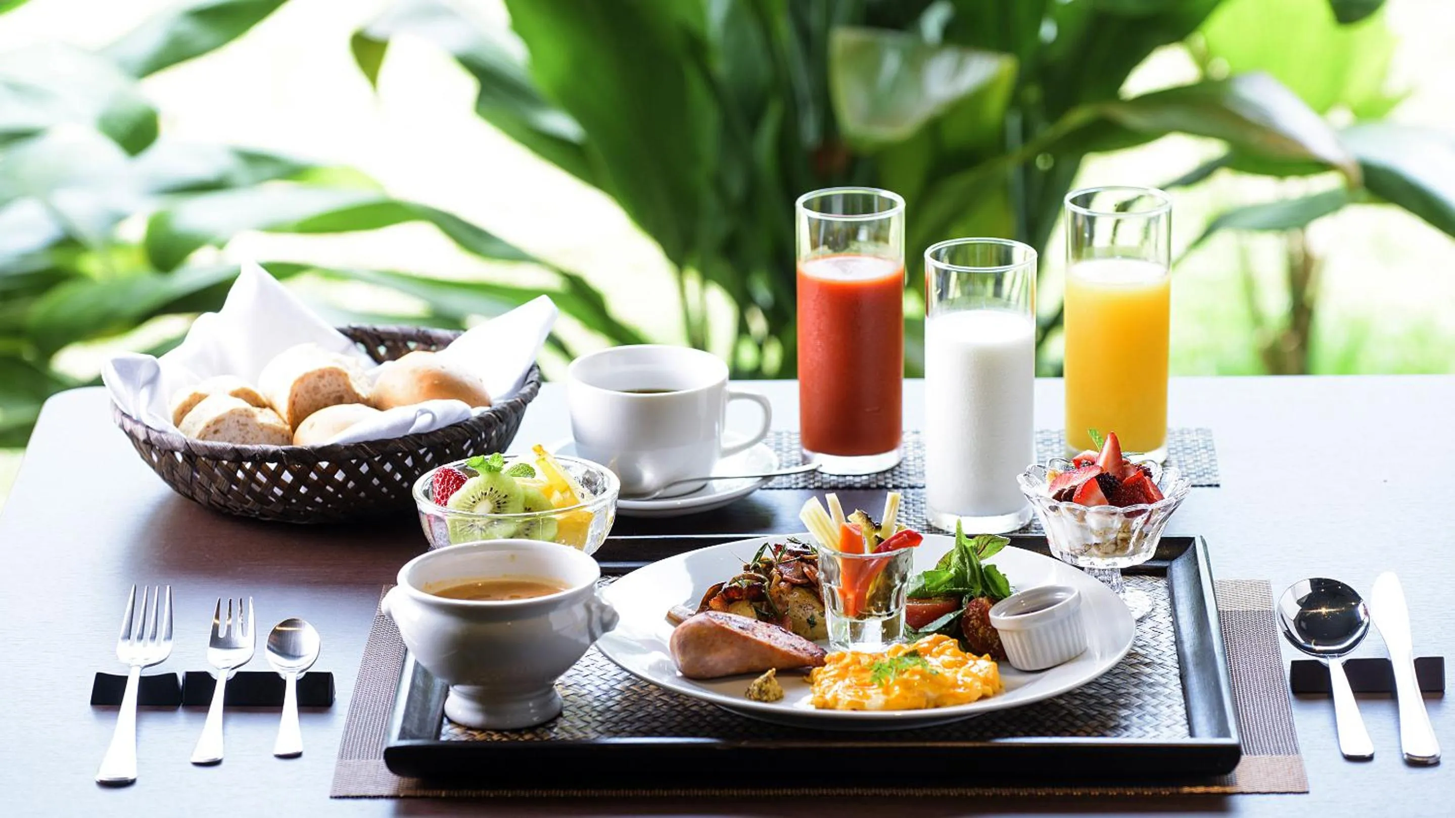 American breakfast in Magachabaru Okinawa