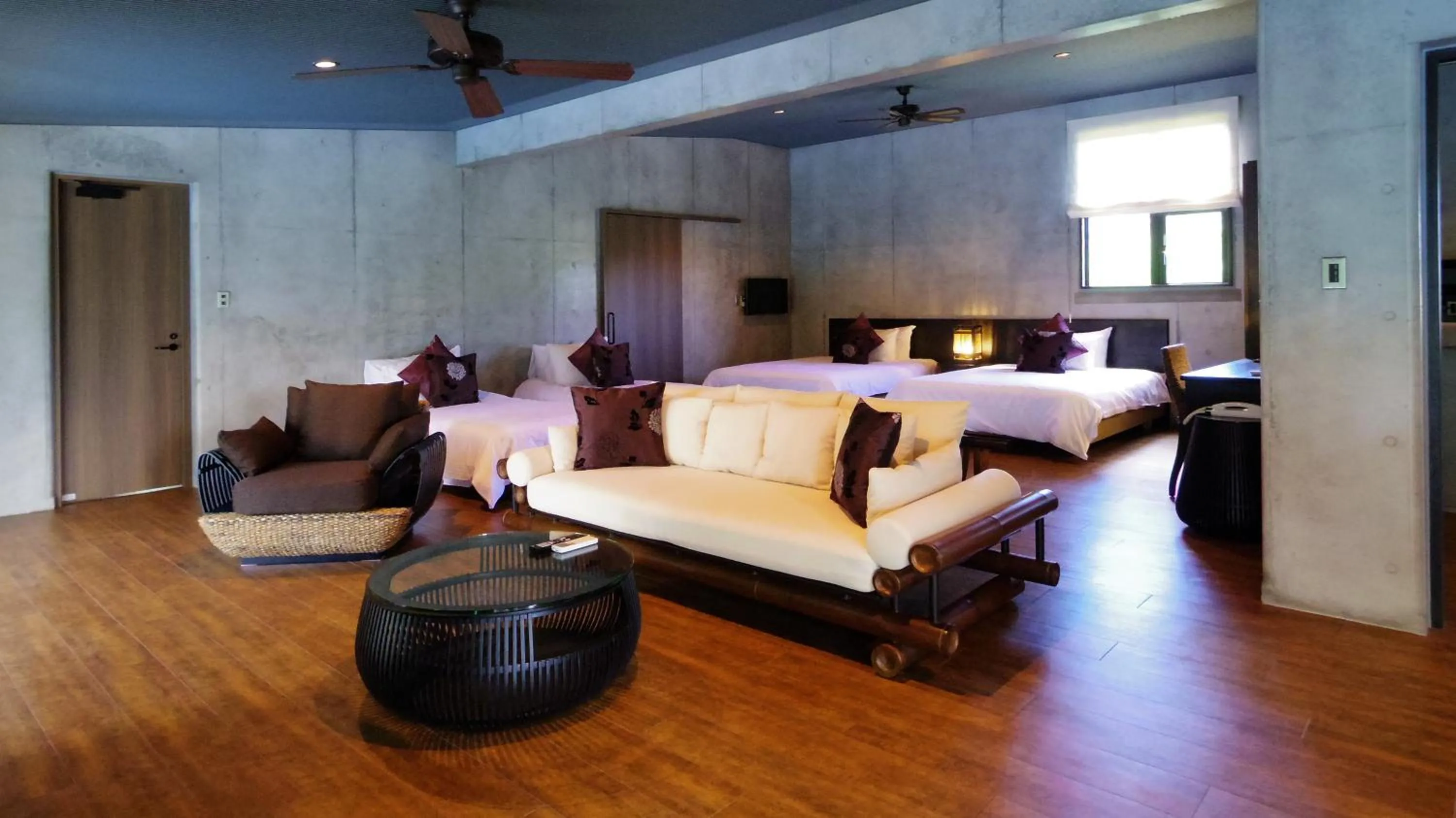 Photo of the whole room, Bed in Magachabaru Okinawa