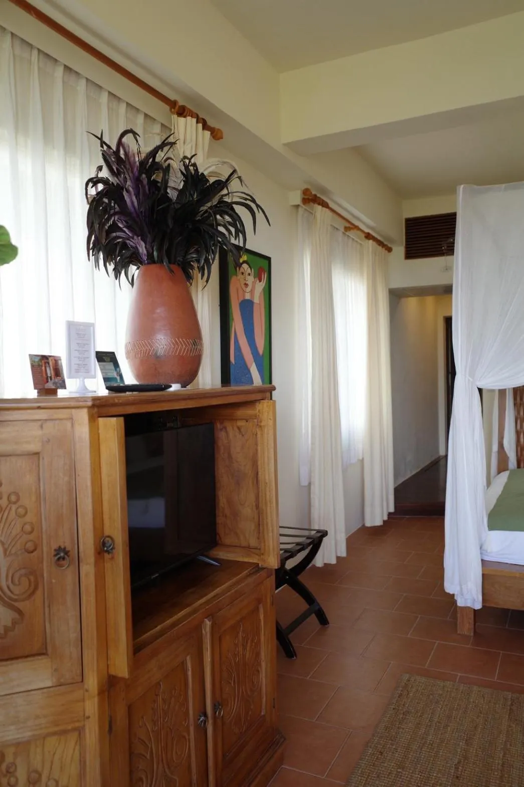 Bed in Red Garden Resort