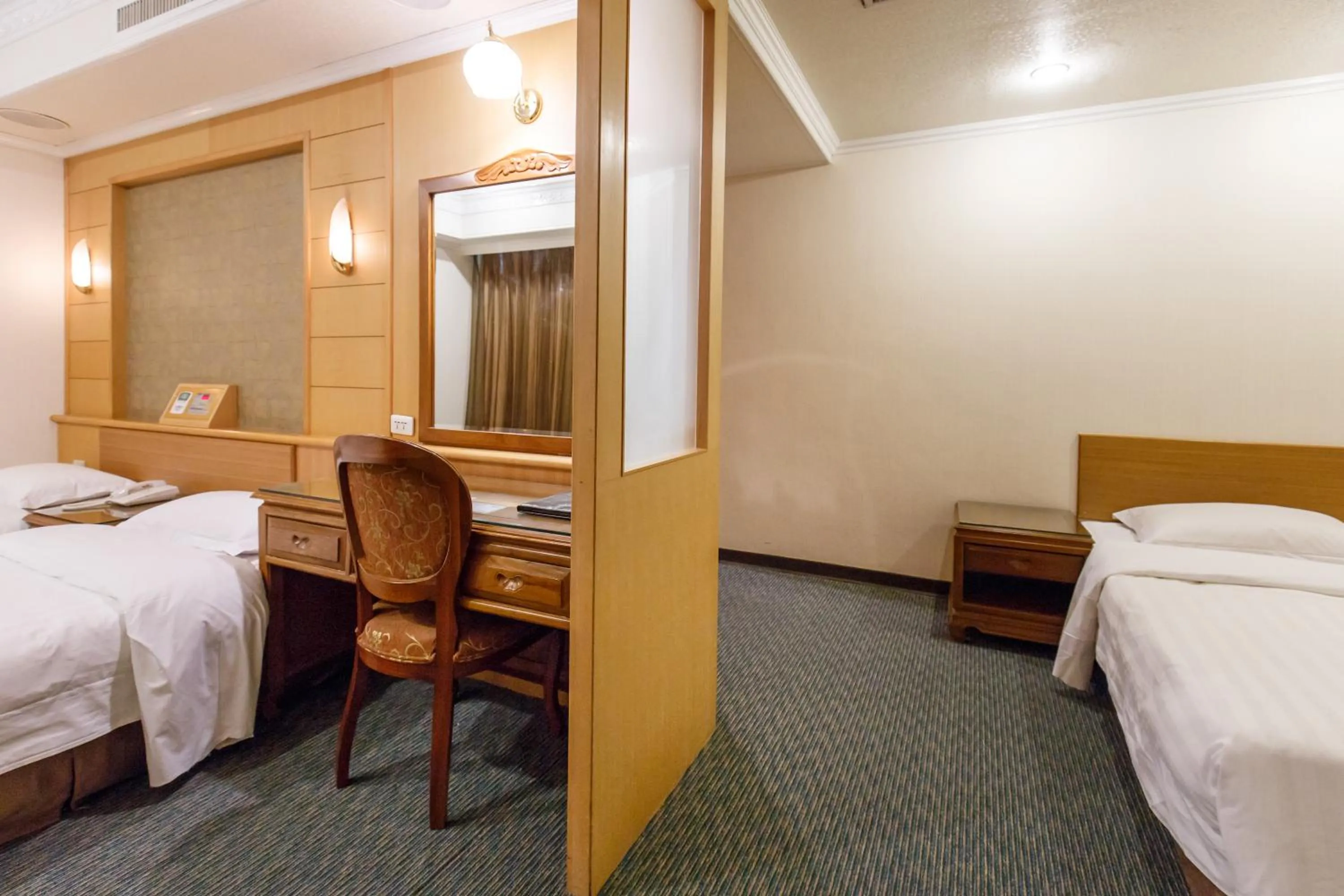 Decorative detail, Bed in Champion Hotel