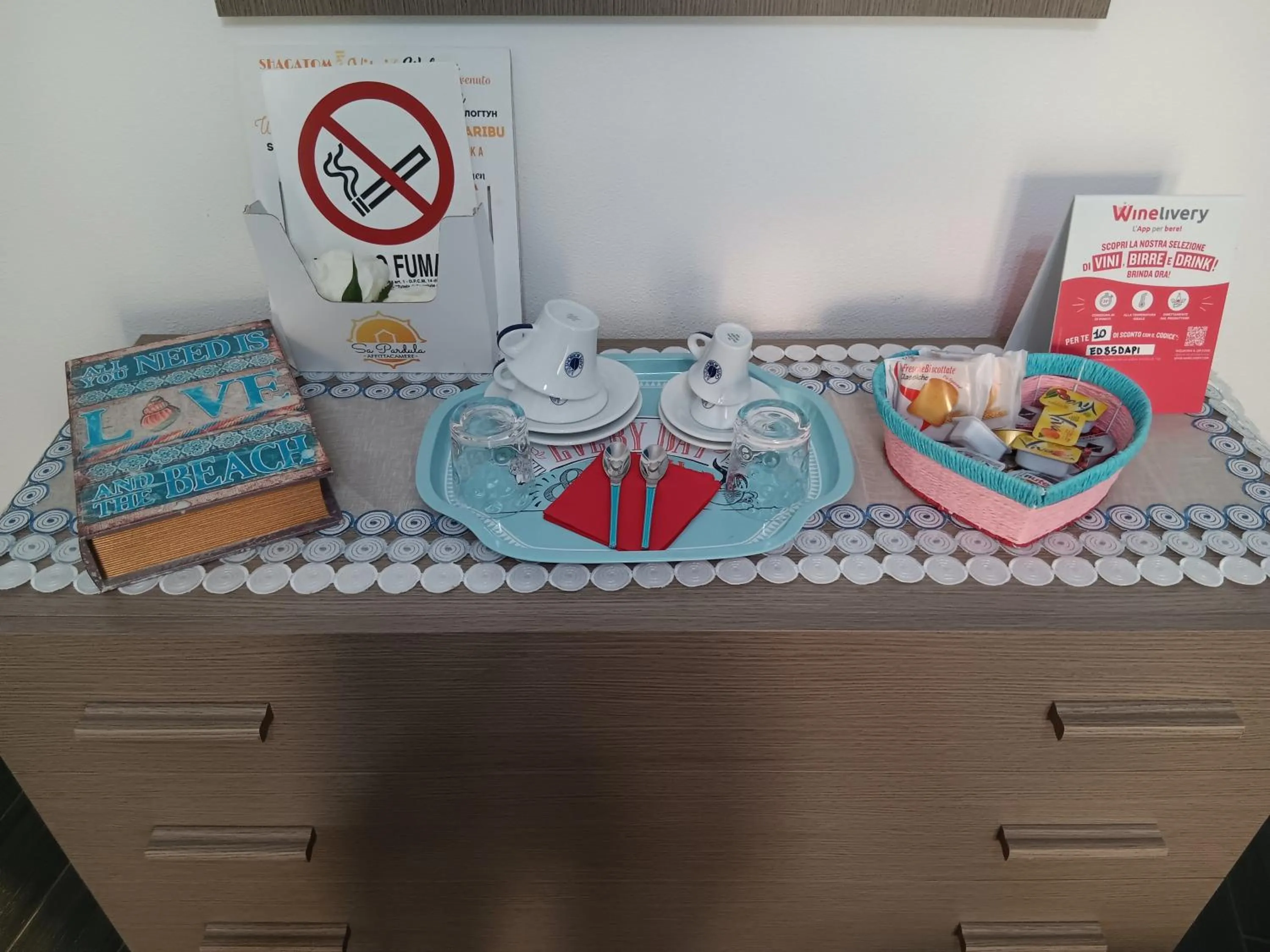 Food and drinks in Affittacamere Sa Pardula