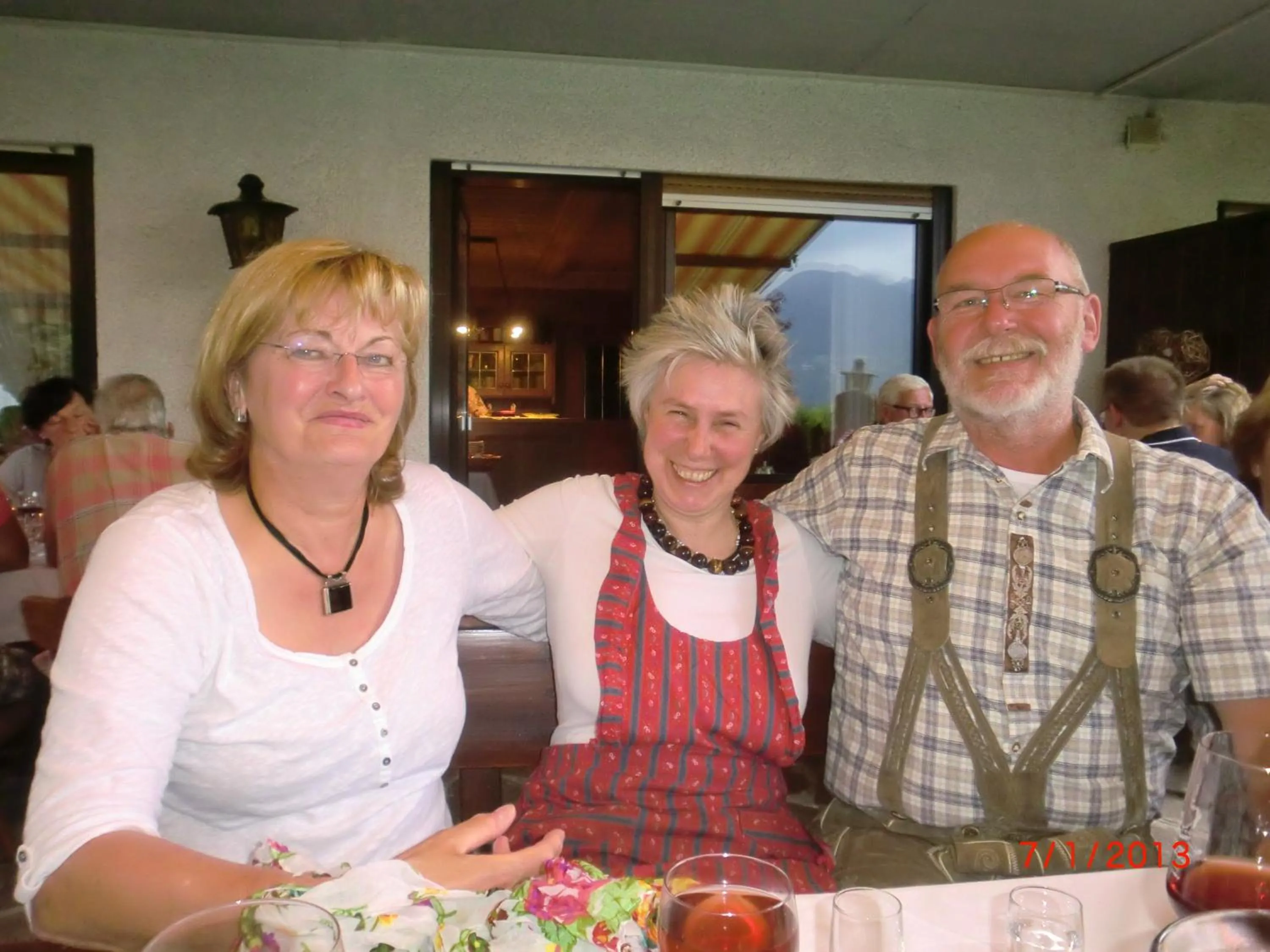 group of guests in Pension Appartment Hecherhof